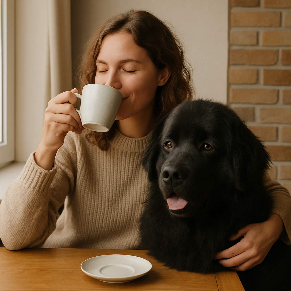 Newfoundland Coffee Mug – Gentle Giant Gift – Watercolor Newfoundland Art