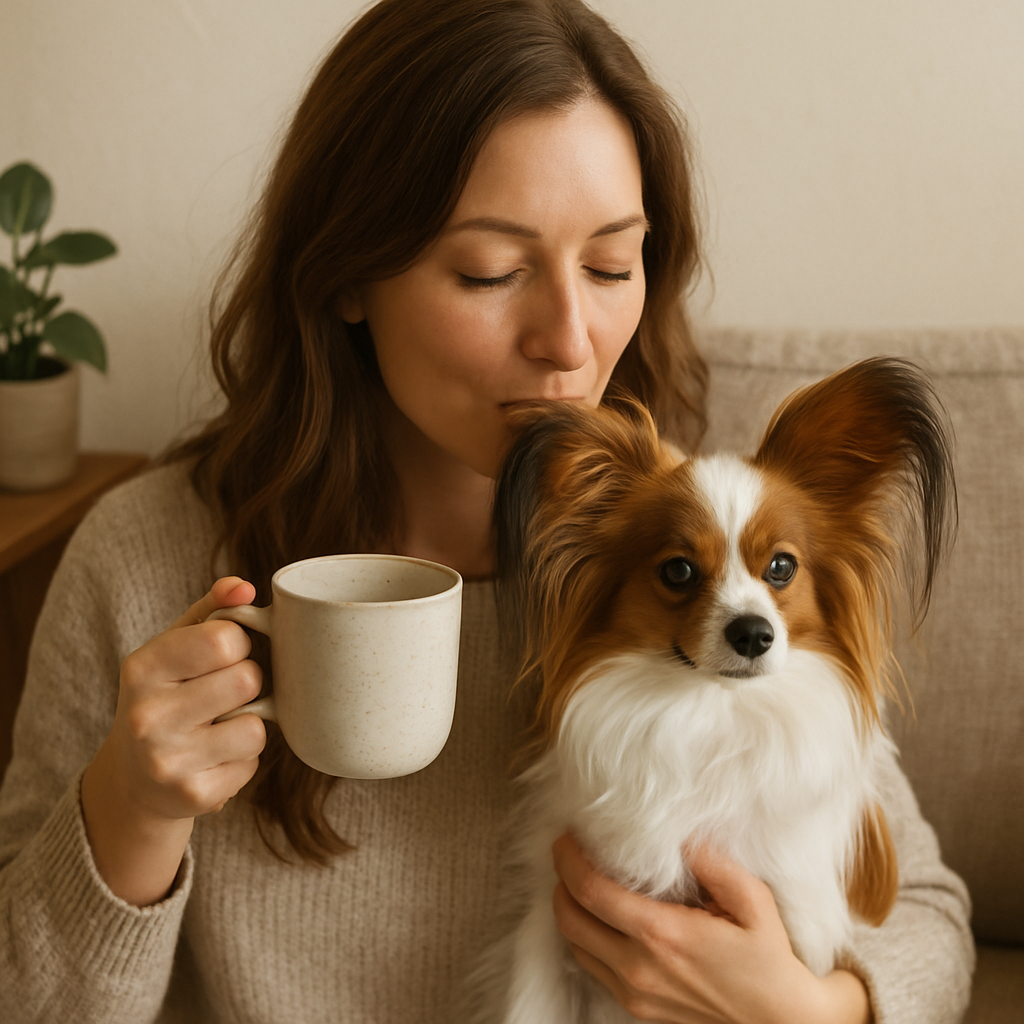 Papillon Coffee Mug – Elegant Butterfly Dog Lover Gift – Watercolor Papillon Art