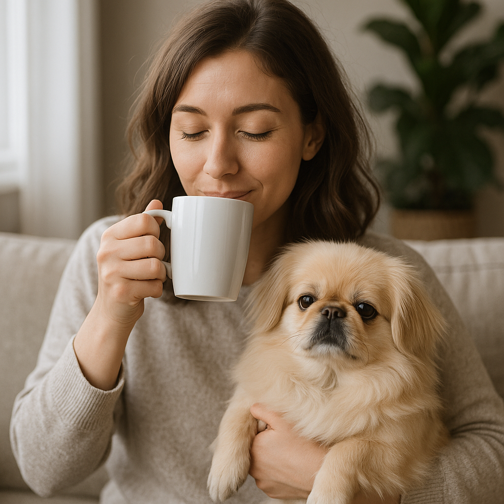 Pekingese Coffee Mug – Royal Dog Lover Gift – Watercolor Pekingese Art