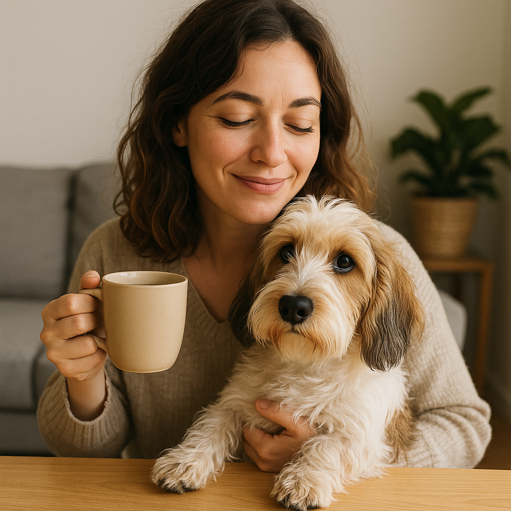 Petit Basset Griffon Vendéen Coffee Mug – Unique French Hound Gift – Watercolor PBGV Art