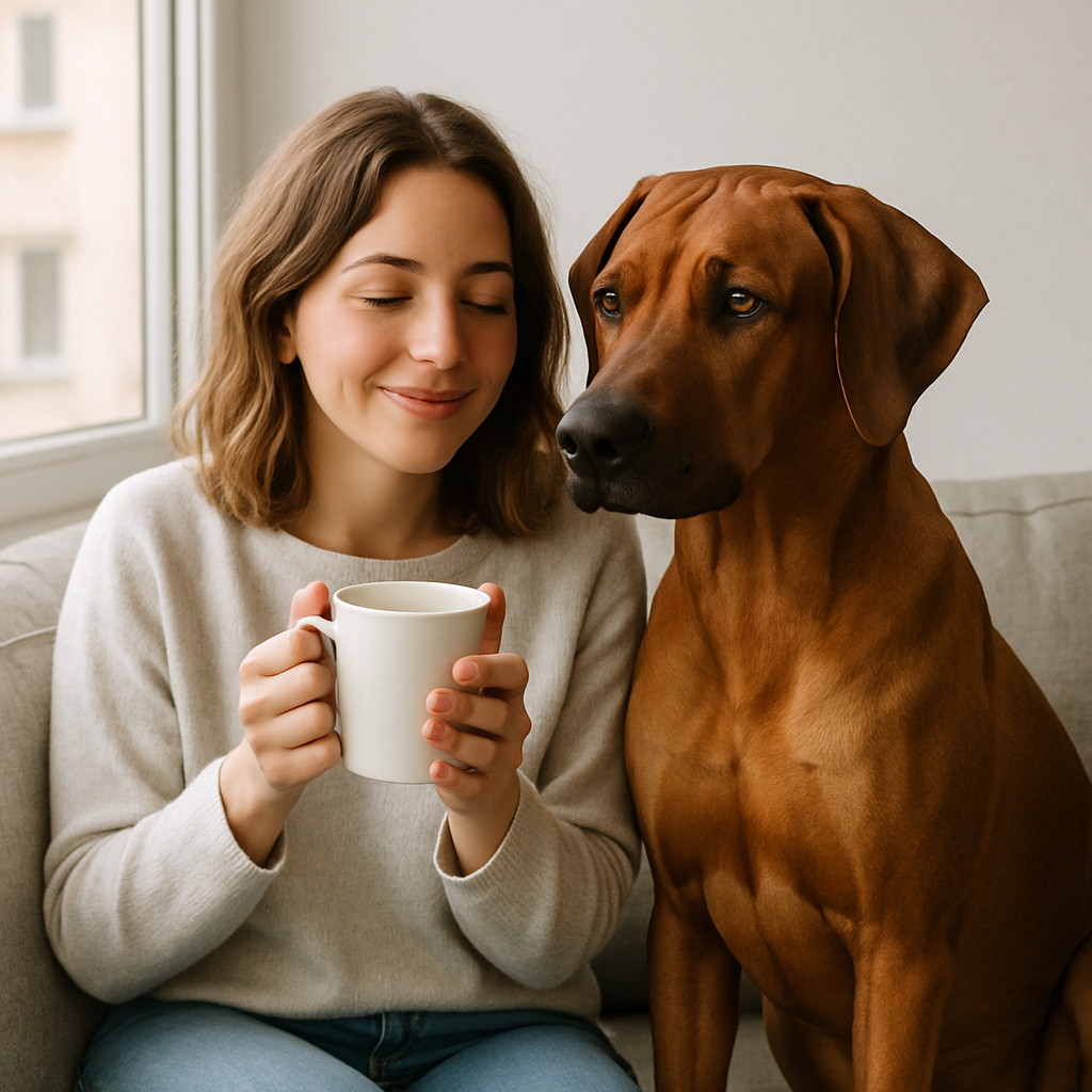 Rhodesian Ridgeback Coffee Mug – Majestic Dog Lover Gift – Watercolor Ridgeback Art