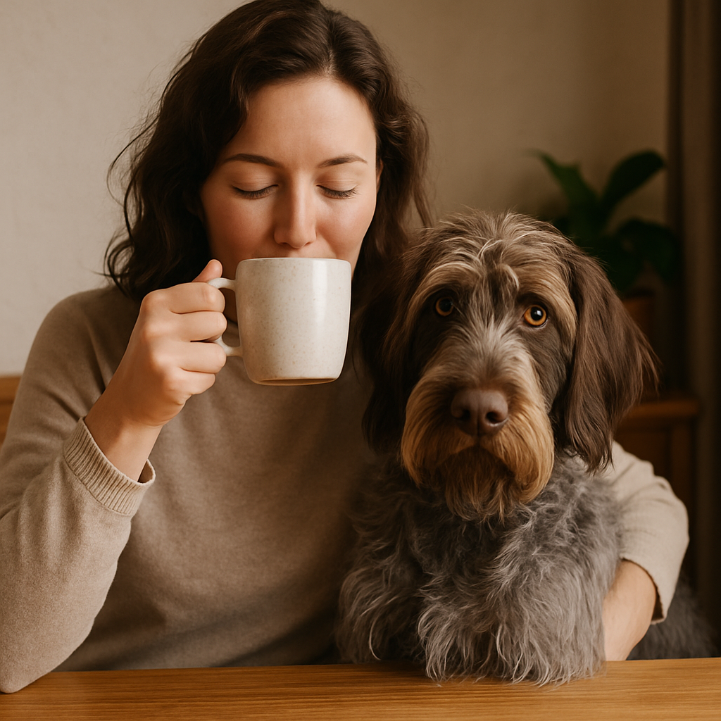 Wirehaired Pointing Griffon Coffee Mug – Rugged Dog Lover Gift – Artistic Sporting Breed Design
