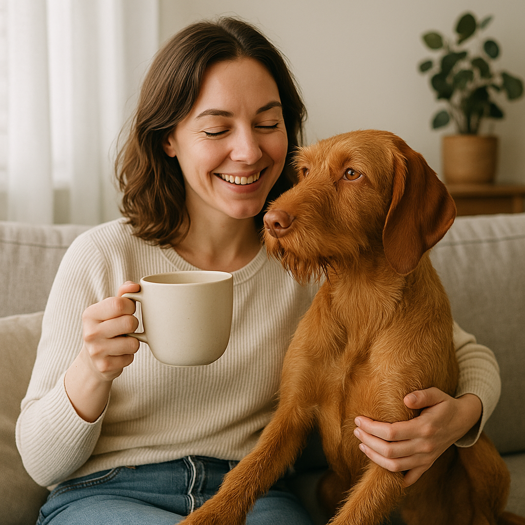 Wirehaired Vizsla Coffee Mug – Unique Dog Lover Gift – Artistic Vizsla Design