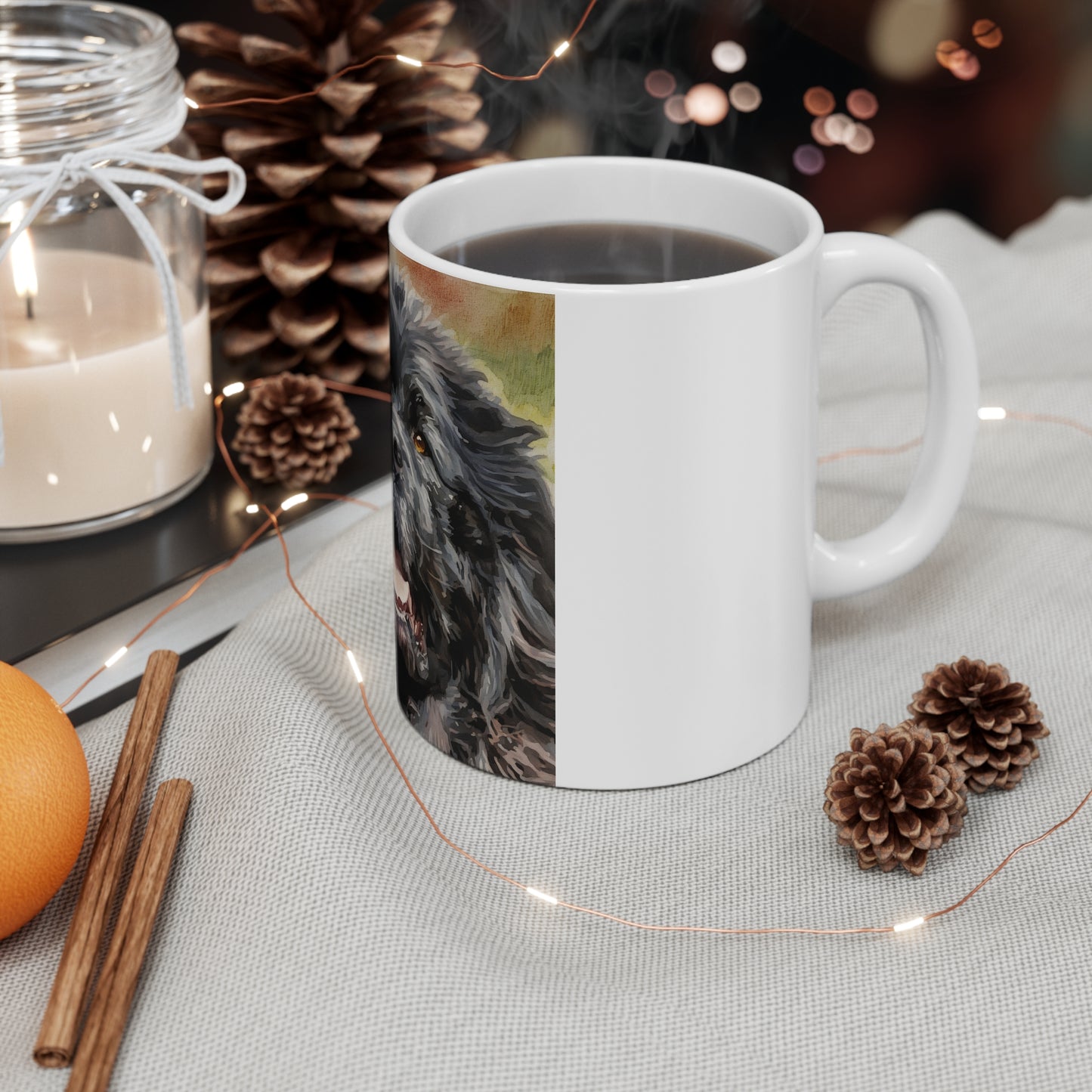 Newfoundland Coffee Mug – Gentle Giant Gift – Watercolor Newfoundland Art