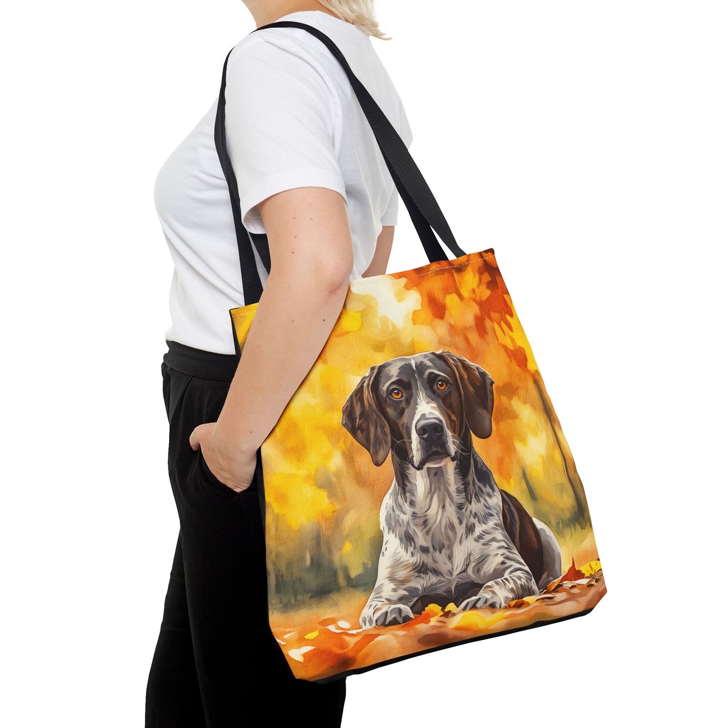 German Shorthaired Pointer Tote Bag – Watercolor Dog Art Gift