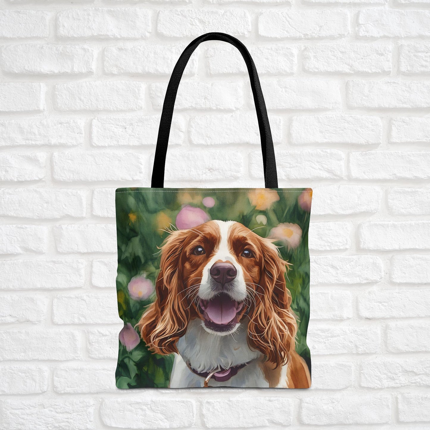 Brittany Tote Bag | Dog Lover Gift | Stylish Reusable Bag with Brittany Art