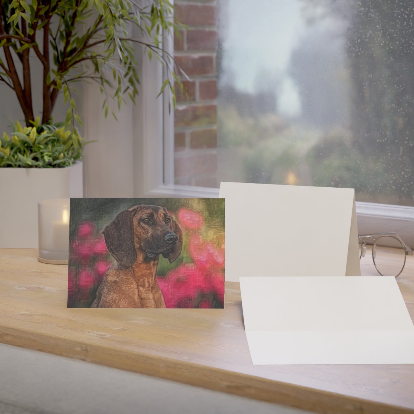 Hanoverian Scenthound Greeting Card Set | 5″x7″ Blank Rare Dog Lover Cards with Envelopes
