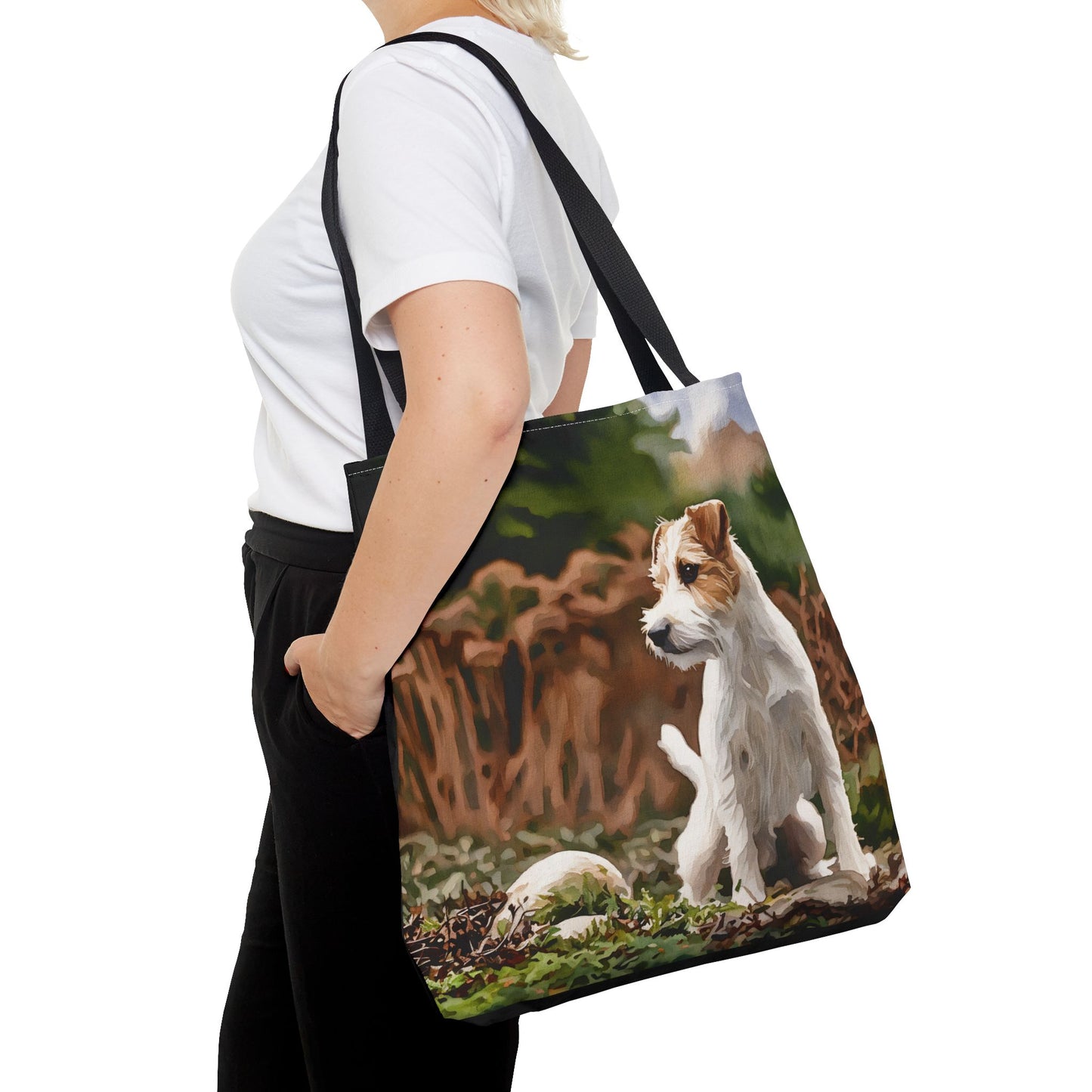 Parson Russell Terrier Tote Bag – Energetic Dog Lover Gift – Watercolor Parson Russell Art