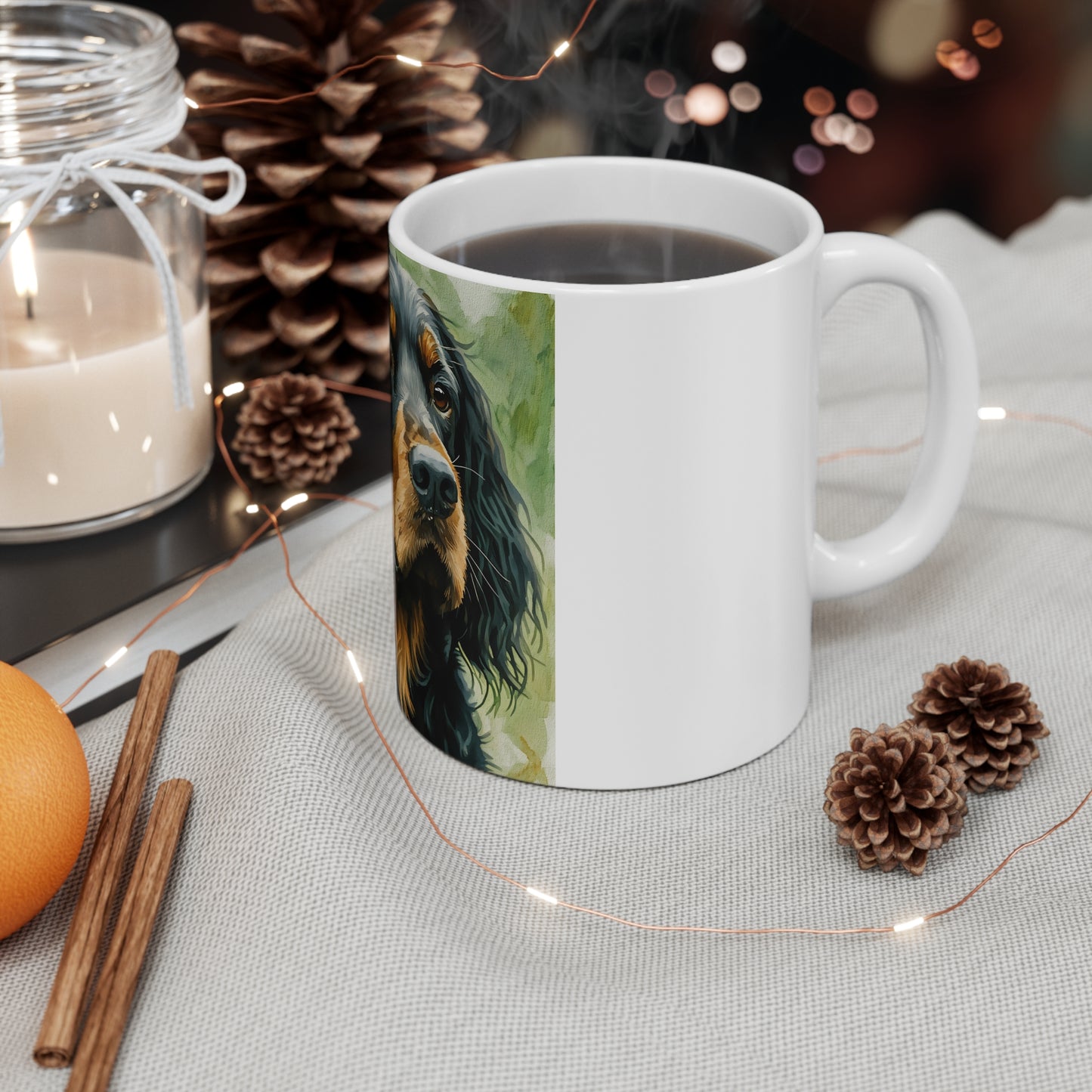 Gordon Setter Coffee Mug – Watercolor Dog Breed Art Gift