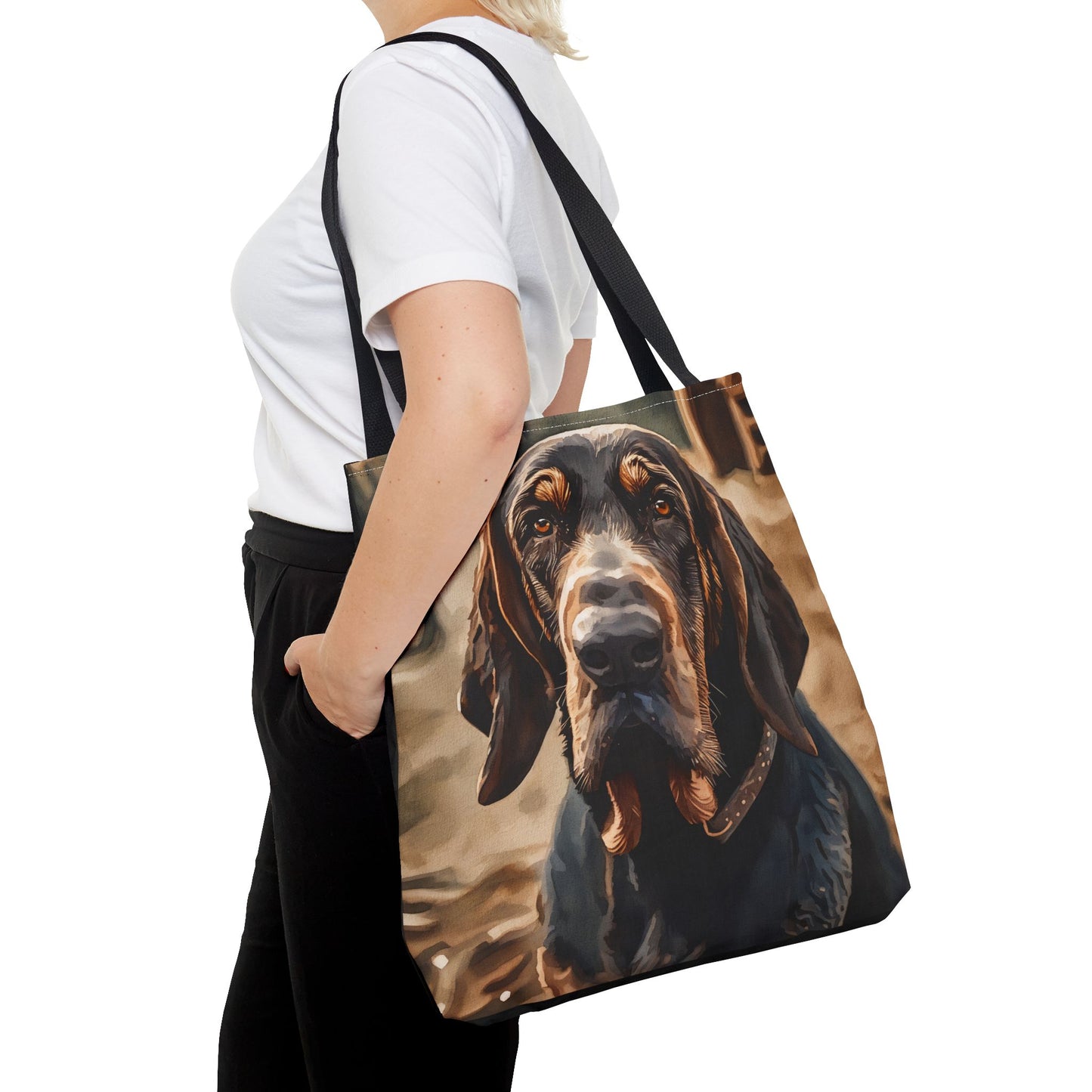 Bloodhound Tote Bag | Dog Lover Gift | Spacious Reusable Bag with Noble Bloodhound Art