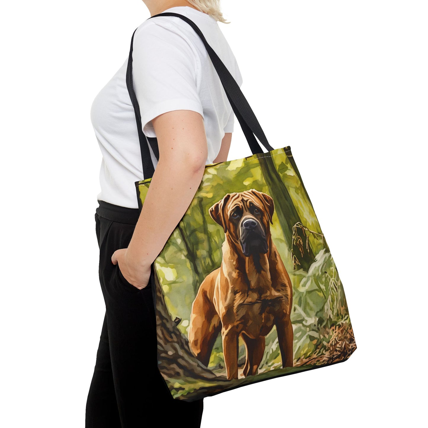 Boerboel Tote Bag | Dog Lover Gift | Stylish Reusable Canvas Bag with Elegant Boerboel Art