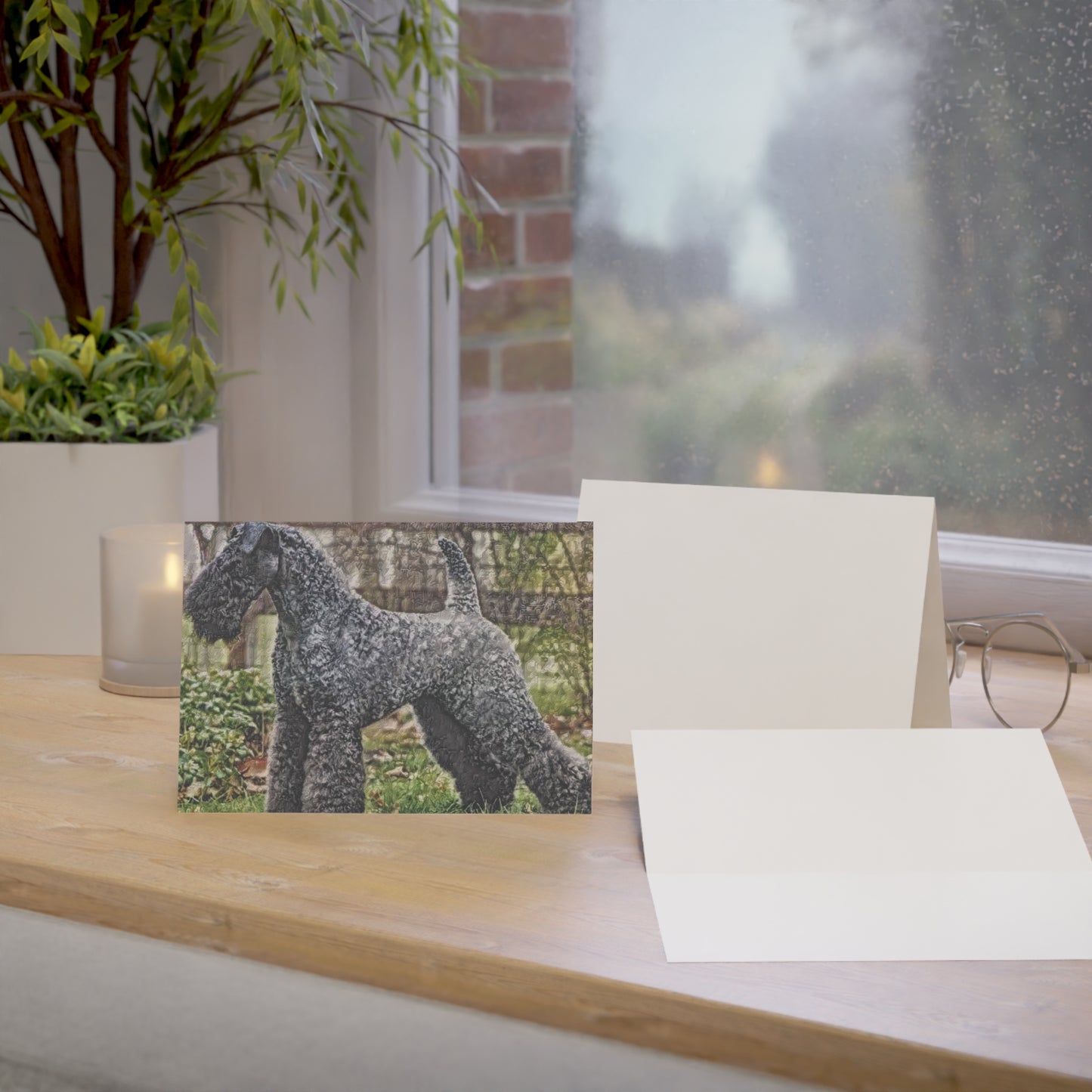 Kerry Blue Terrier Greeting Cards | 5x7 Dog Breed Note Cards | Sets of 10, 30, 50