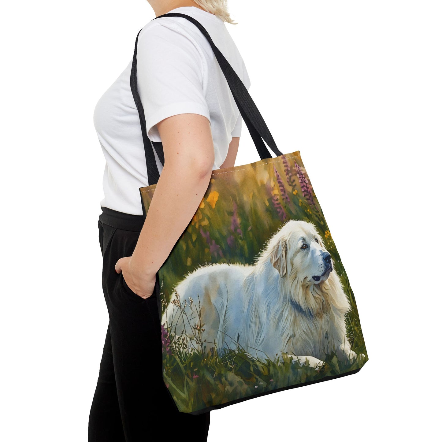 Great Pyrenees Tote Bag – Watercolor Dog Lover Gift