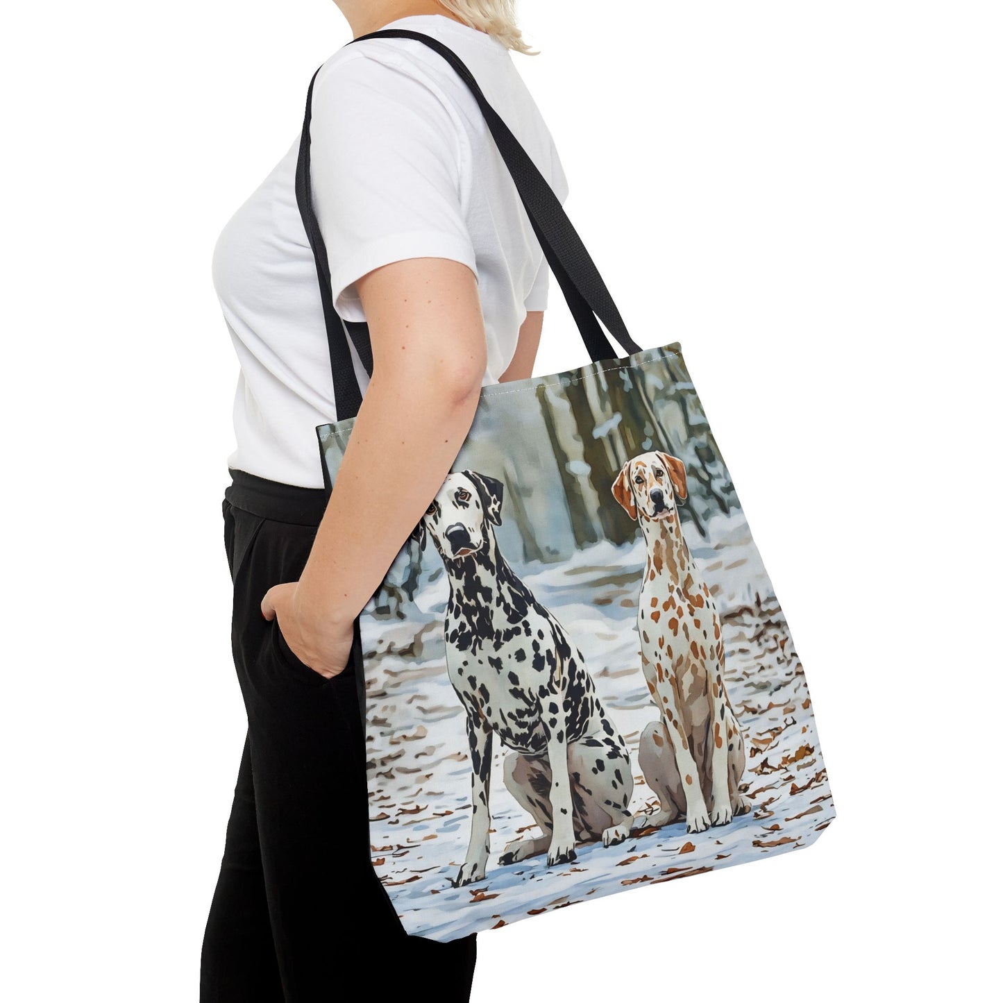 Dalmatian Tote Bag – Classic Spotted Dog Art Reusable Polyester Bag