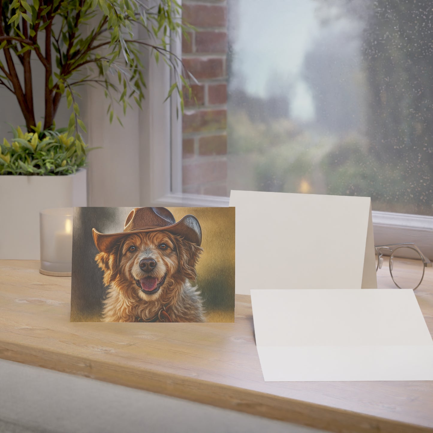 Aussiedoodle Greeting Card Set | Oil Painting Aussiedoodle Dog Lover Gift