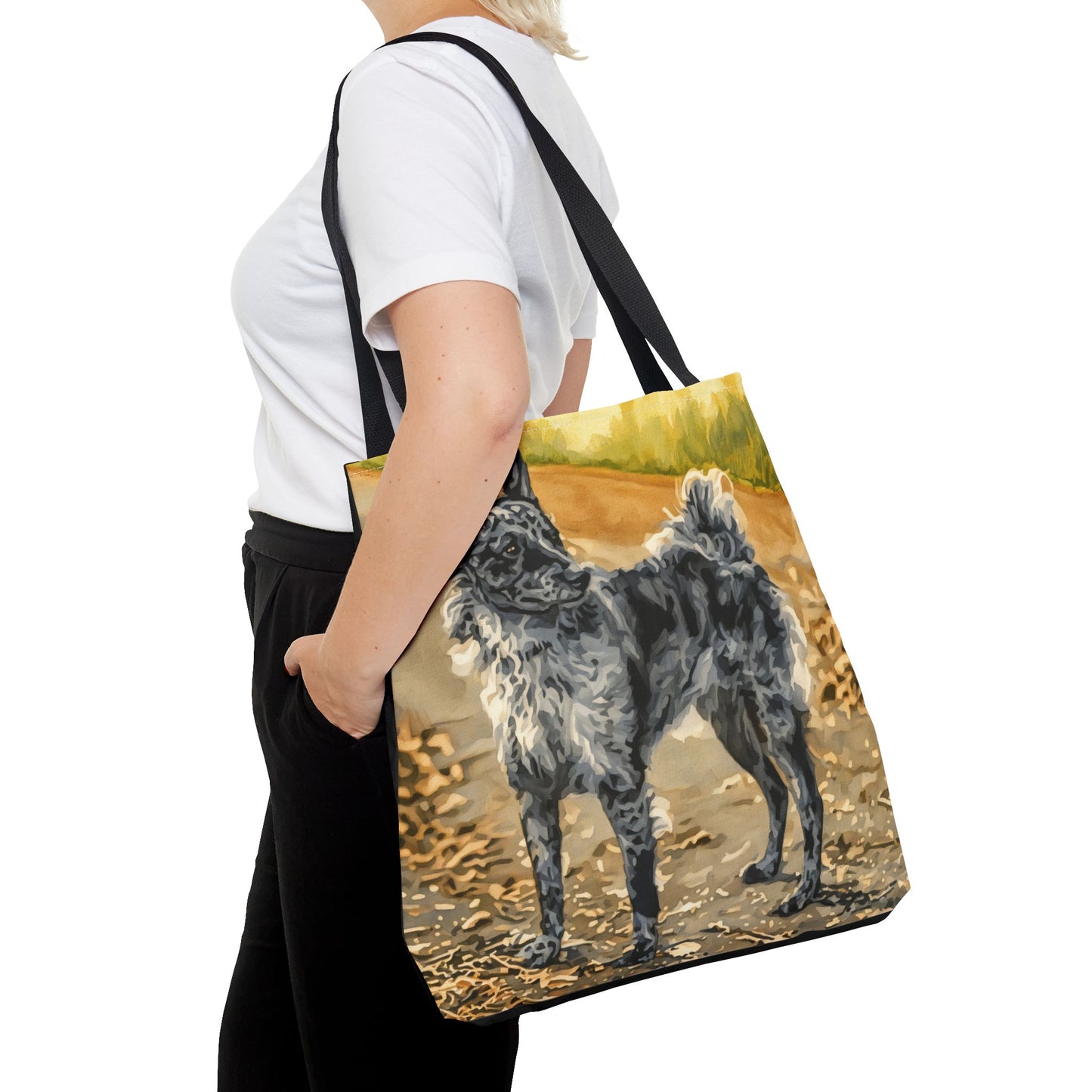 Mudi Tote Bag – Rare Herding Dog Gift – Watercolor Mudi Art