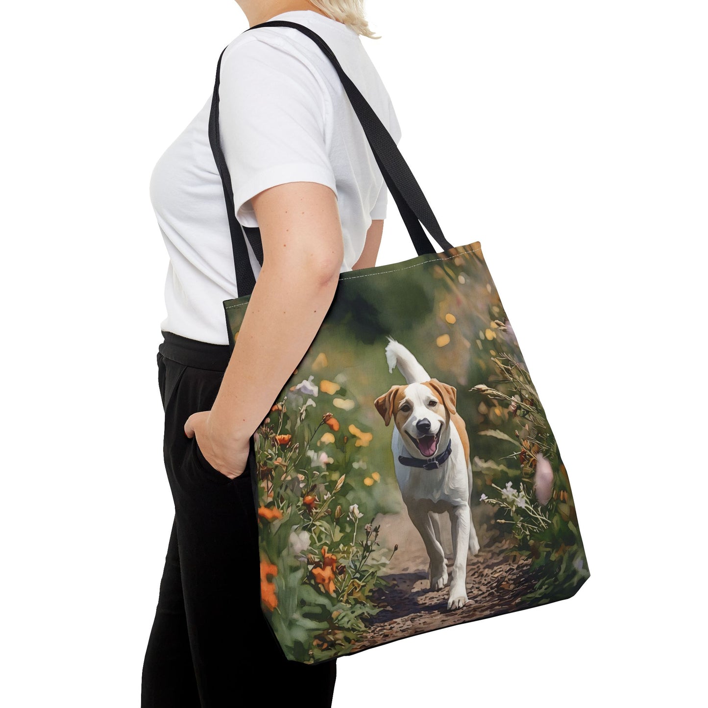 Watercolor Drever Tote Bag | Swedish Hound Lover Gift
