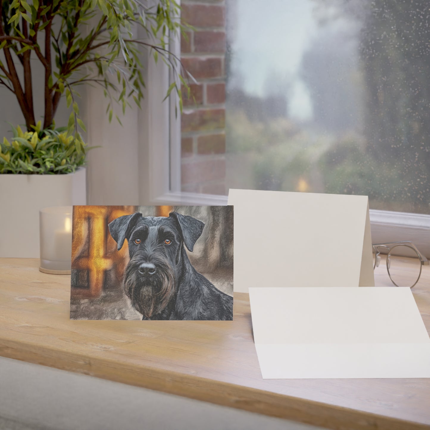 Giant Schnauzer Greeting Card Set – Dog Breed Art Note Cards
