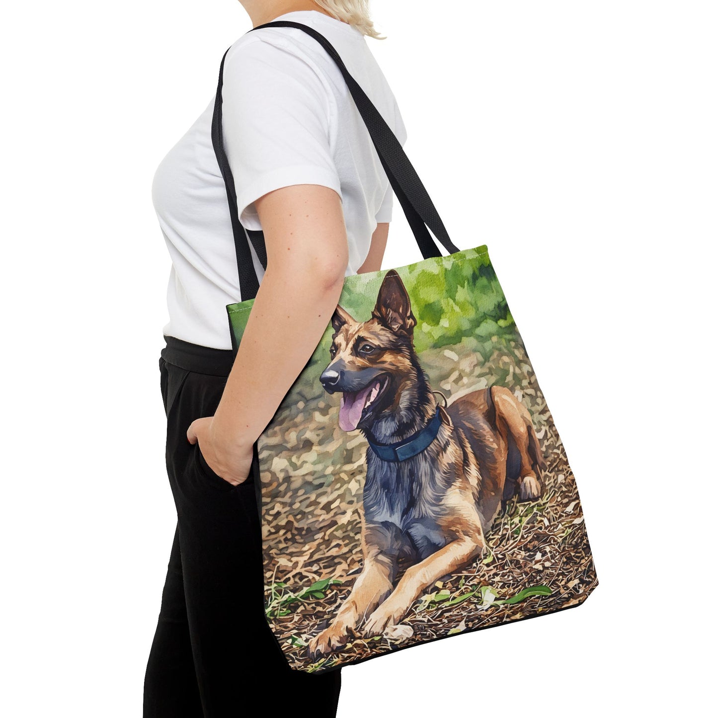 Belgian Malinois Tote Bag | Dog Lover Gift | Stylish Reusable Bag with Belgian Malinois Art