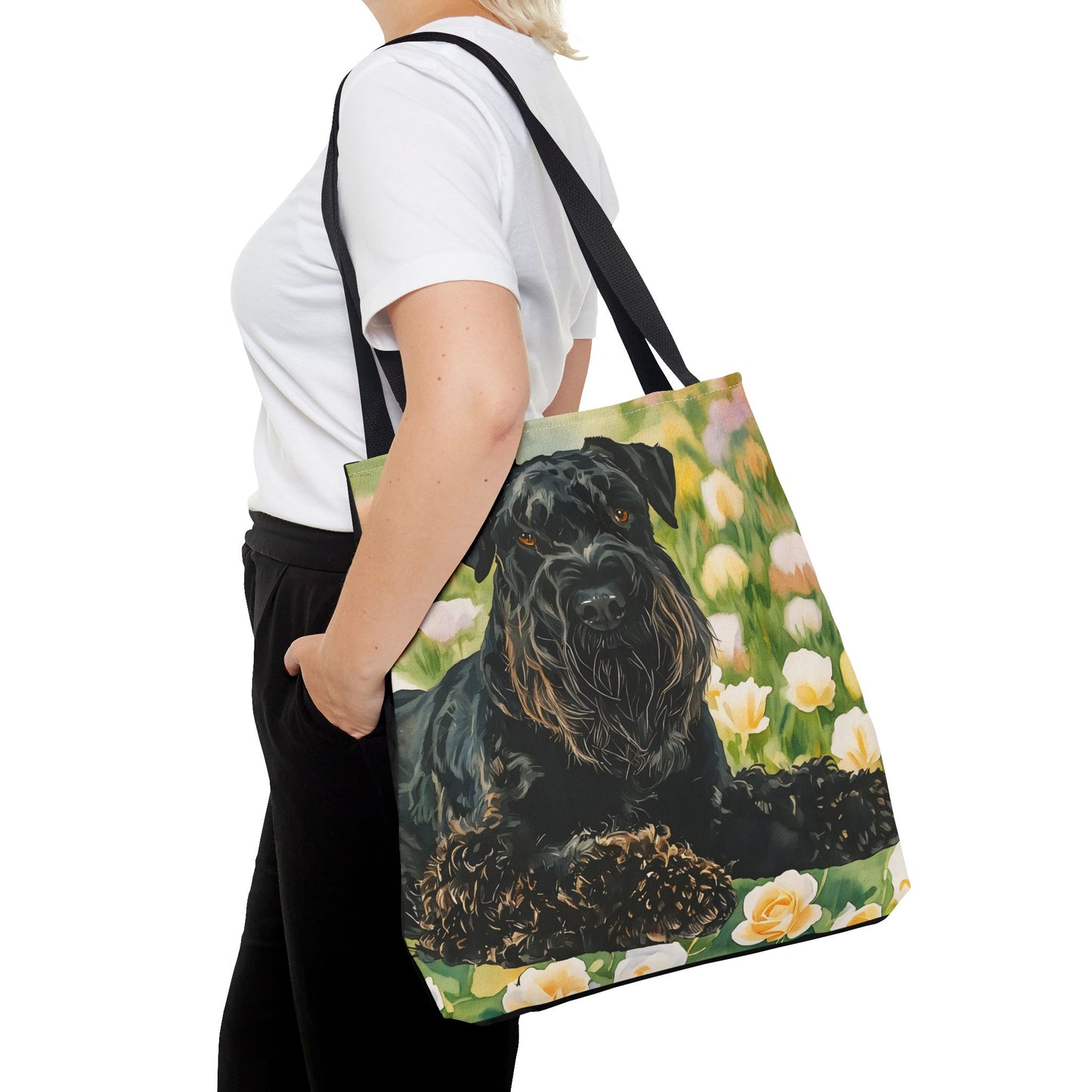 Kerry Blue Terrier Tote Bag | Reusable Dog Breed Gift | Durable Shopping Bag