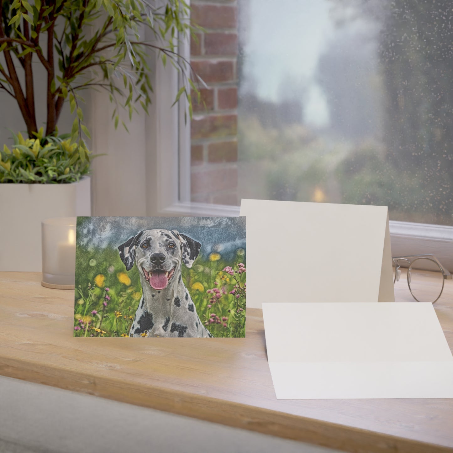 Dalmatian Greeting Cards – Set of 10/30/50 – 5″×7″ Blank Dog Lover Cards with Envelopes