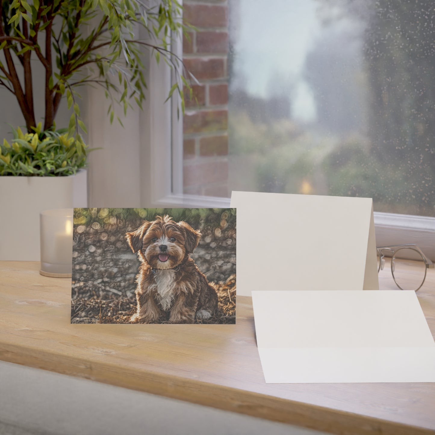 Havanese Greeting Card Set | Cute 5″x7″ Blank Dog Lover Cards with Envelopes