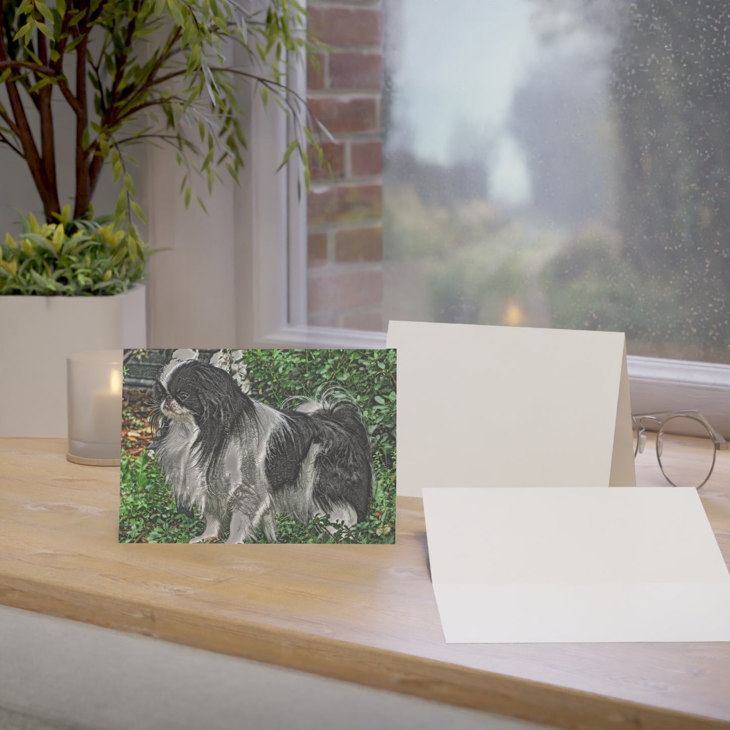 Japanese Chin Greeting Card Set – Regal & Affectionate Dog Lover Cards (5"x7")