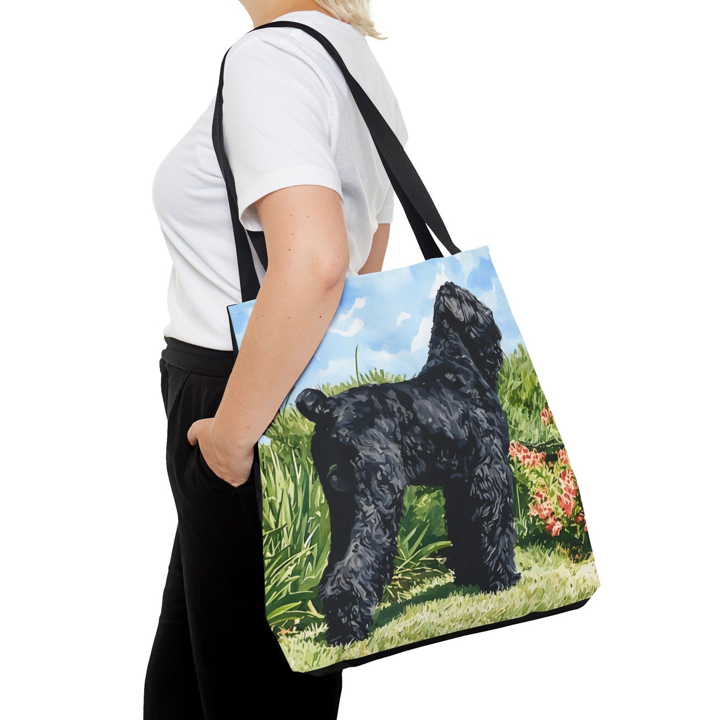 Black Russian Terrier Tote Bag | Dog Lover Gift | Stylish Reusable Bag with Bold Terrier Art