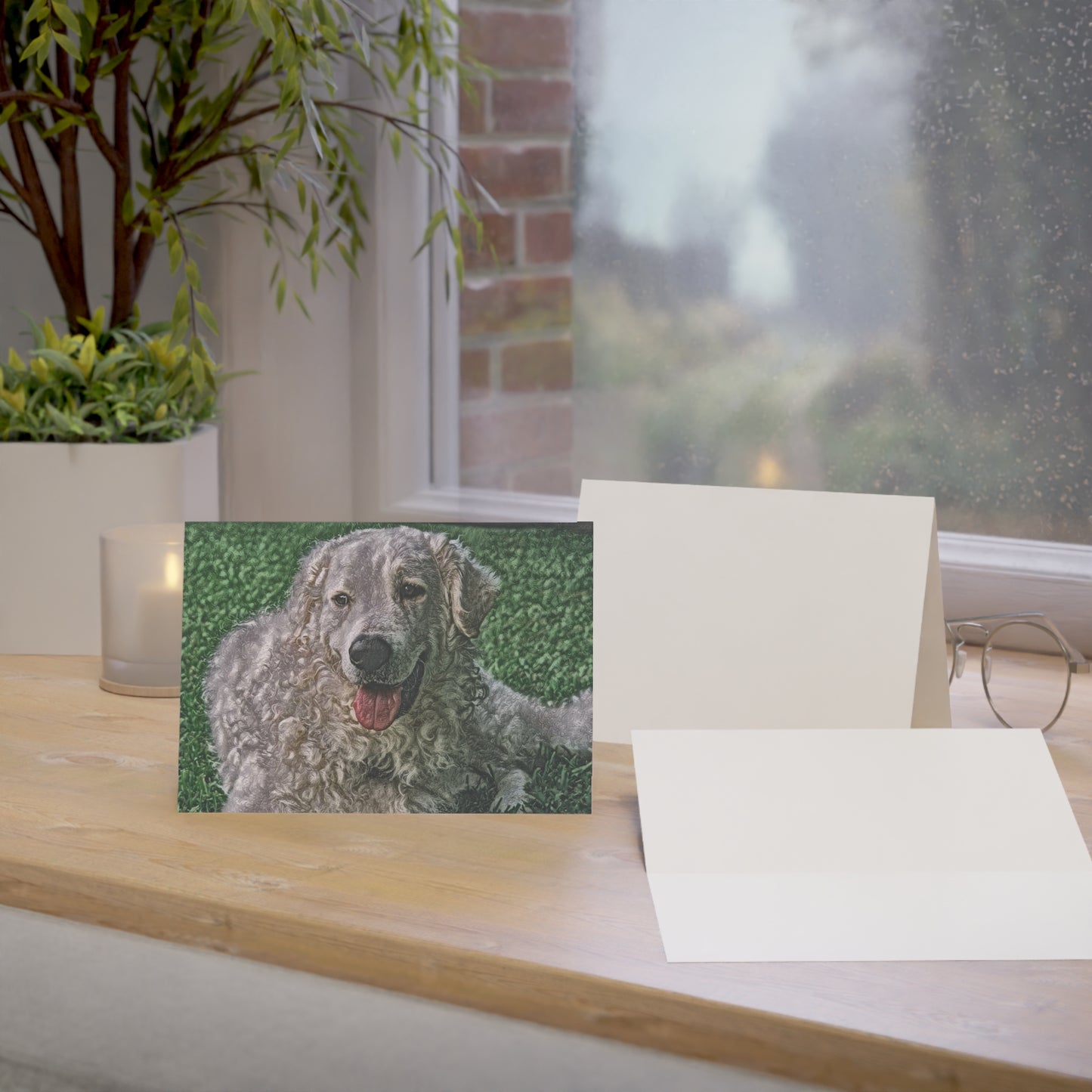 Kuvasz Greeting Cards | 5x7 Hungarian Dog Breed Note Cards | Sets of 10, 30, 50