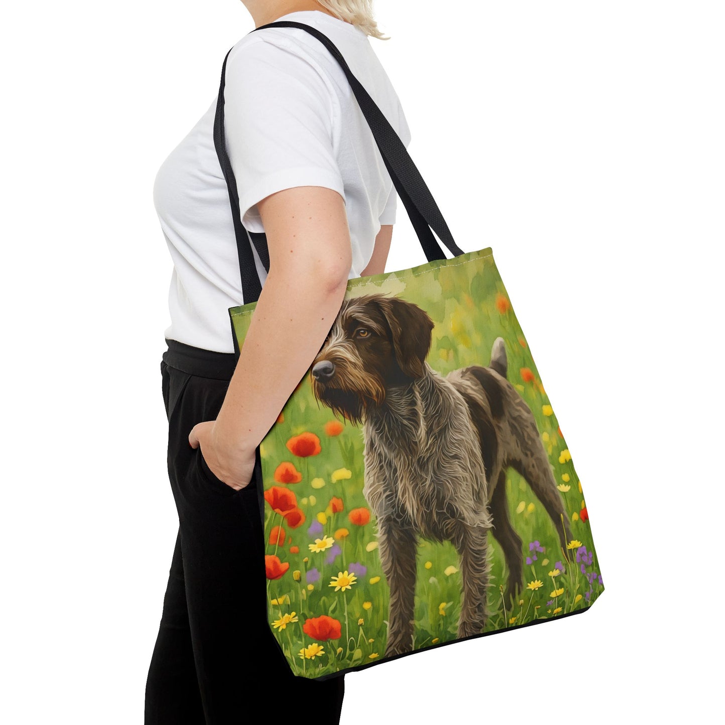 Wirehaired Pointing Griffon Tote Bag – Rugged Dog Lover Gift – Sporting Breed Design