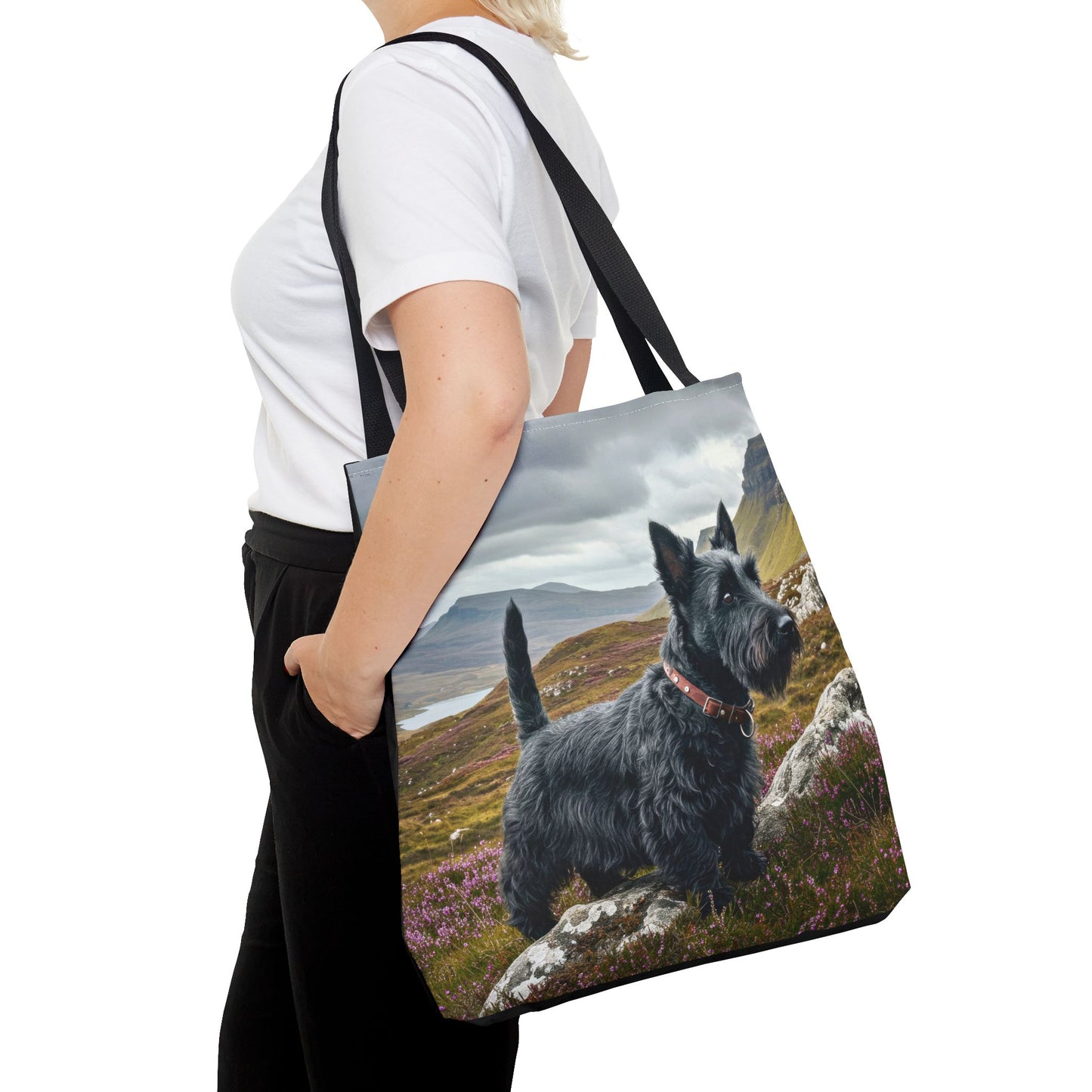 Scottish Terrier Tote Bag – Classic Dog Lover Gift – Watercolor Scottie Art