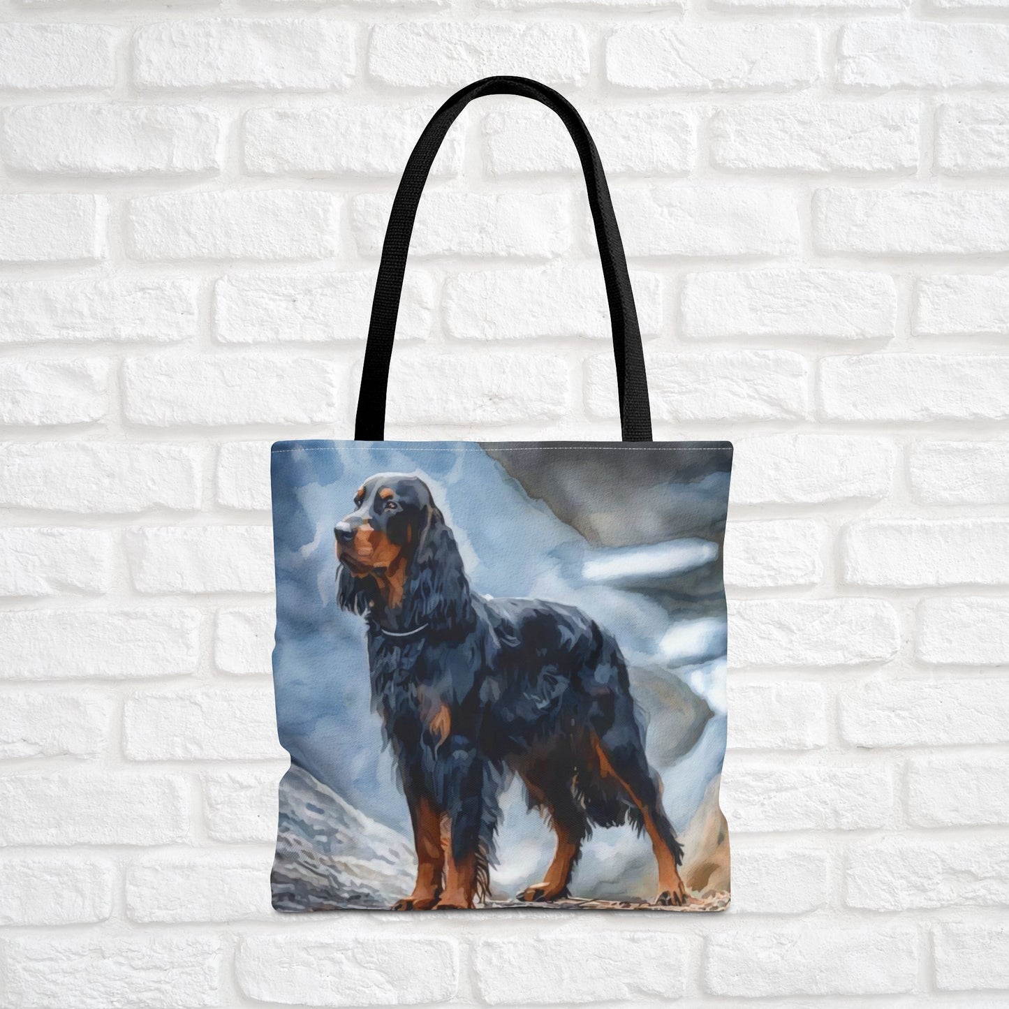Gordon Setter Tote Bag – Watercolor Dog Breed Art Gift
