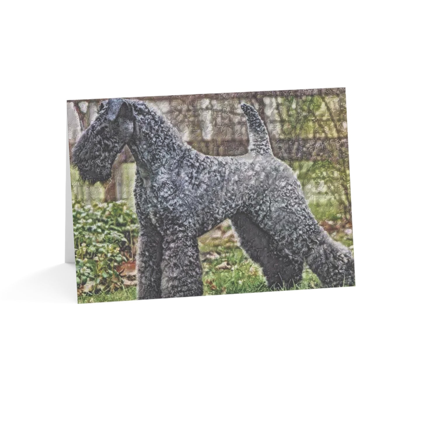 Kerry Blue Terrier Greeting Cards | 5x7 Dog Breed Note Cards | Sets of 10, 30, 50