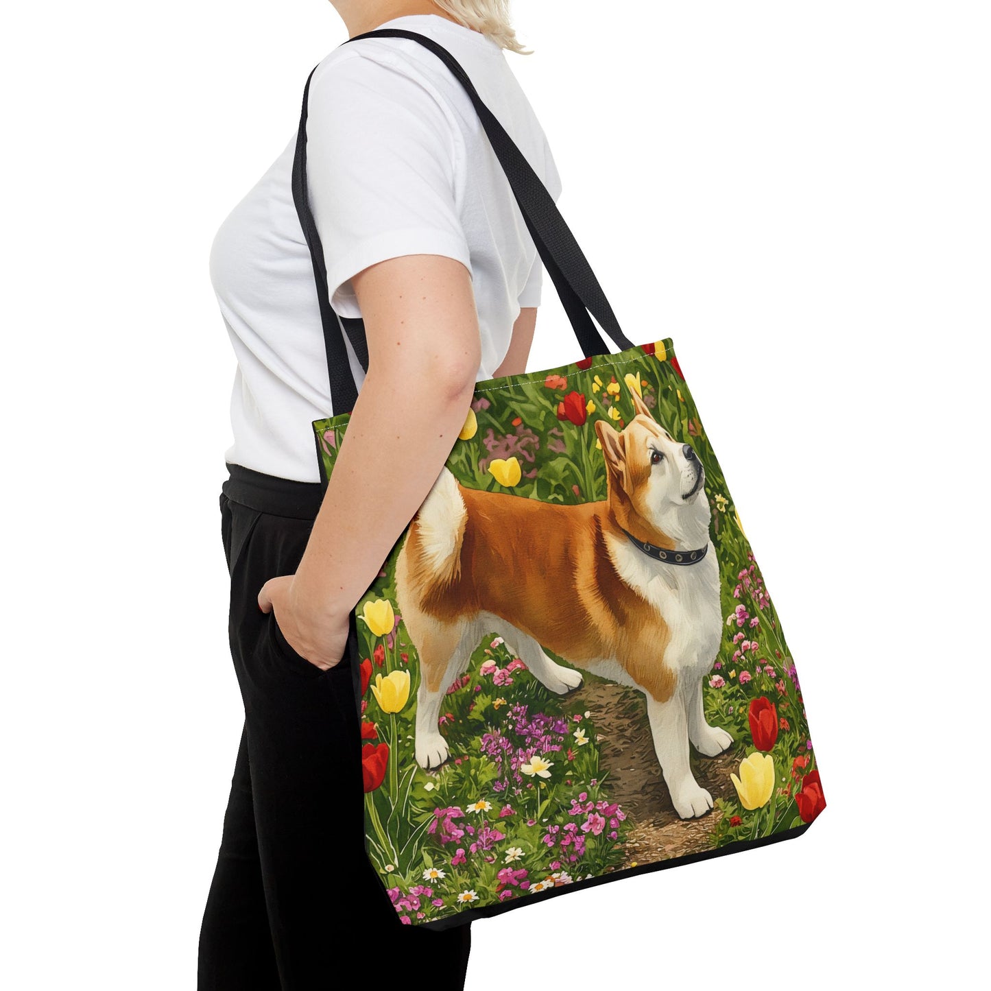 Shiba Inu Tote Bag – Adorable Dog Lover Gift – Watercolor Shiba Inu Art