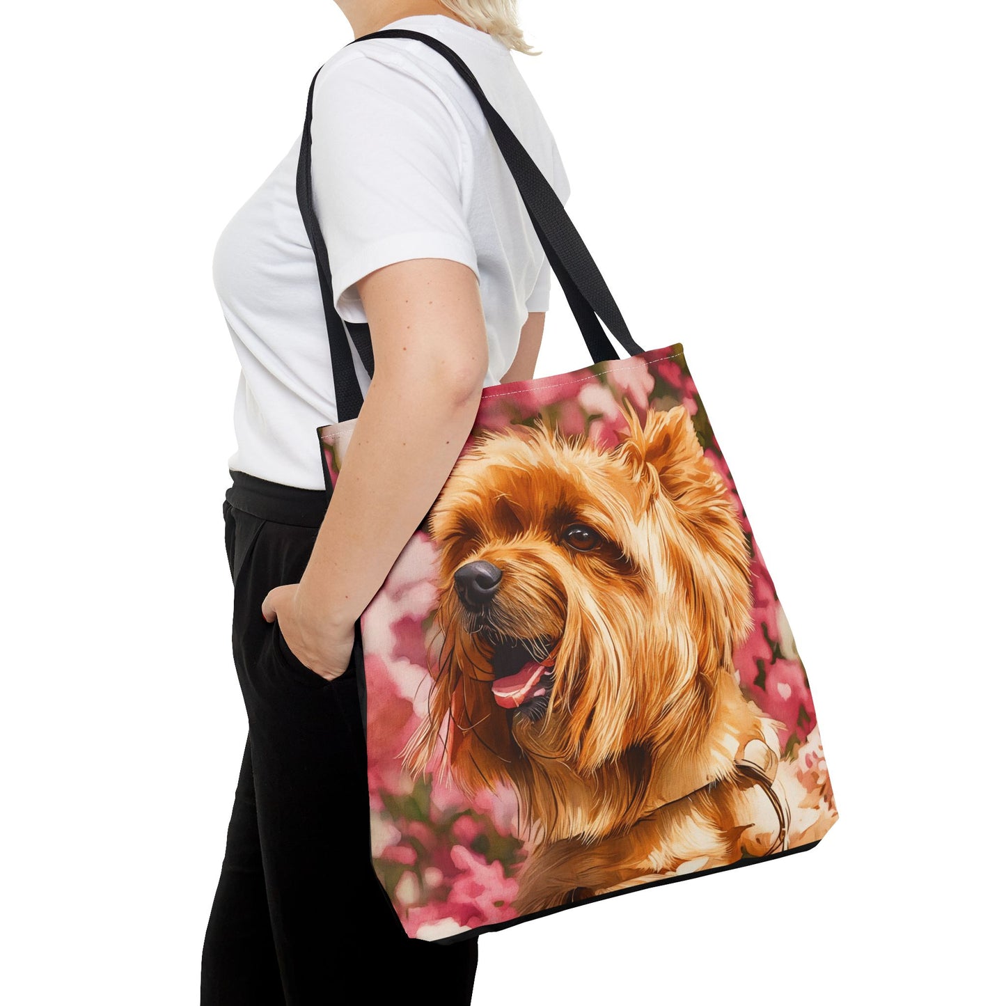 Silky Terrier Tote Bag – Cute Dog Lover Gift – Watercolor Silky Terrier Art
