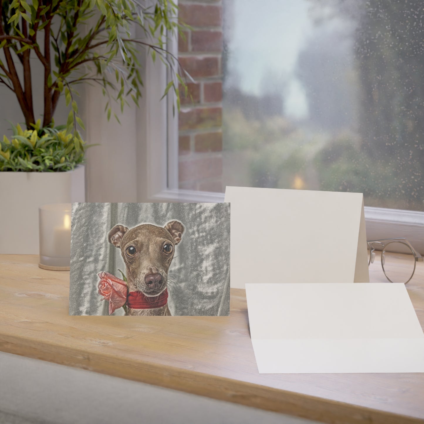 Italian Greyhound Greeting Card Set – Elegant & Playful Dog Lover Cards (5"x7")