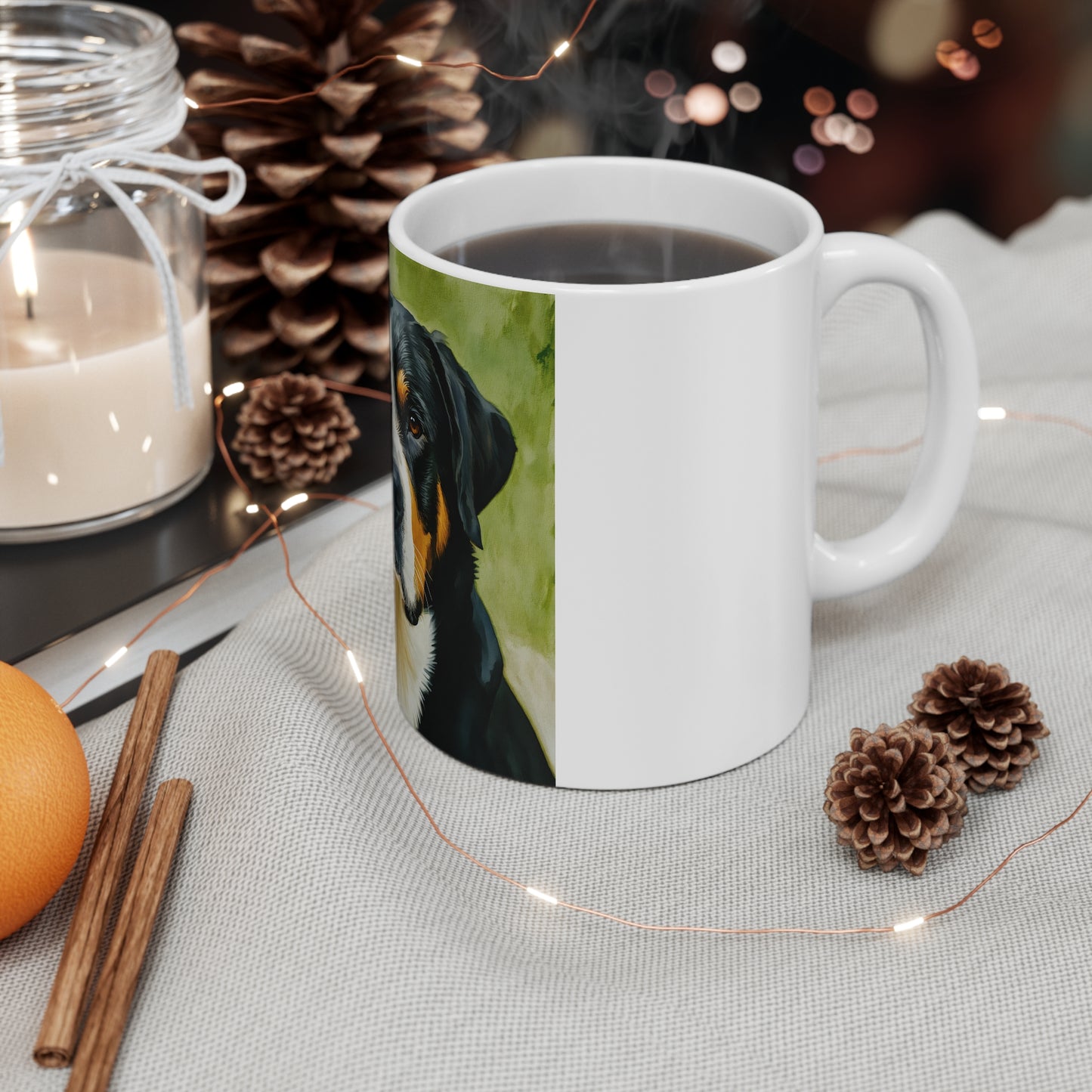 Greater Swiss Mountain Dog Coffee Mug | 11 oz Ceramic Dog Lover Gift with C Handle