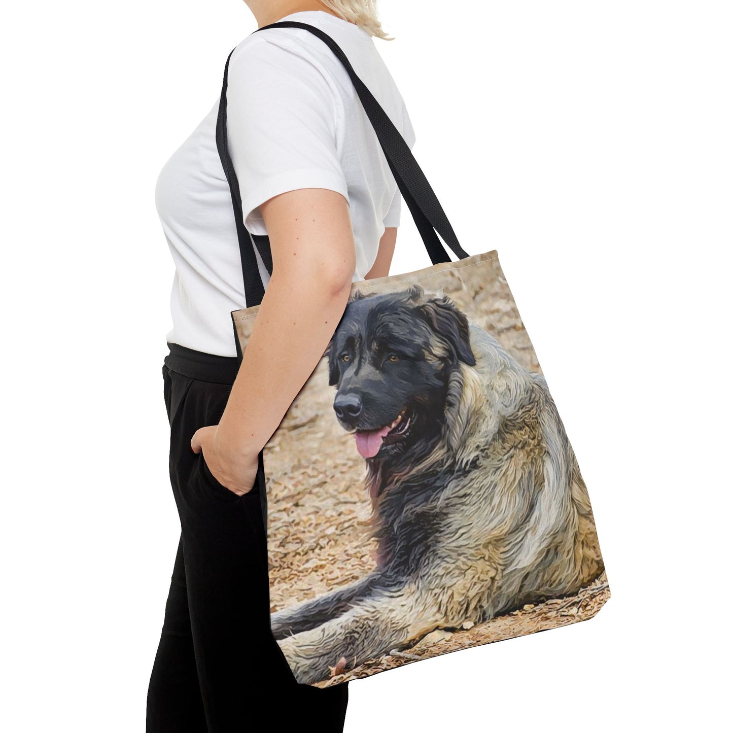 Estrela Mountain Dog Tote Bag – Majestic Watercolor Dog Art – Stylish Reusable Bag