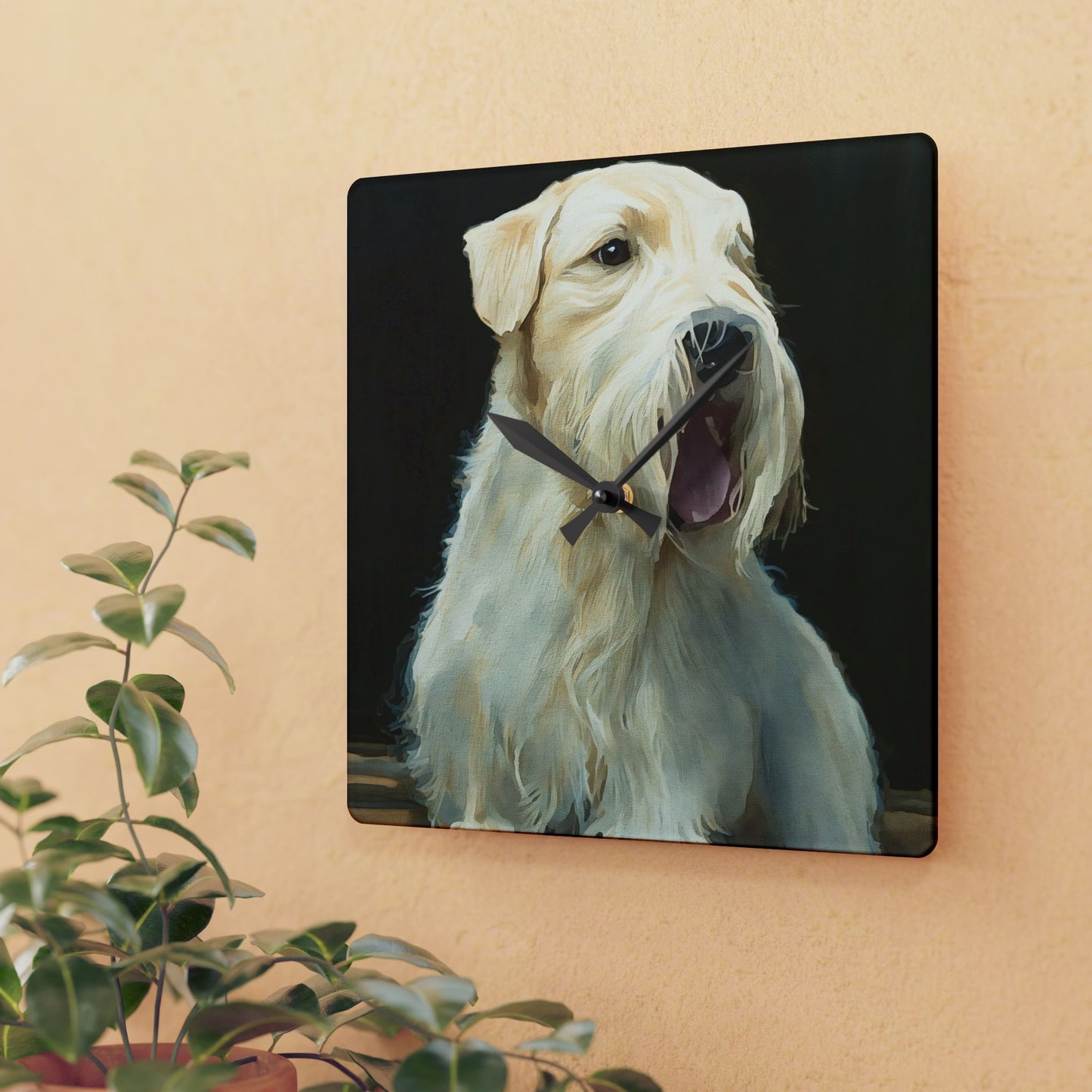 Sealyham Terrier Wall Clock – Charming Dog Lover Gift – Watercolor Sealyham Art