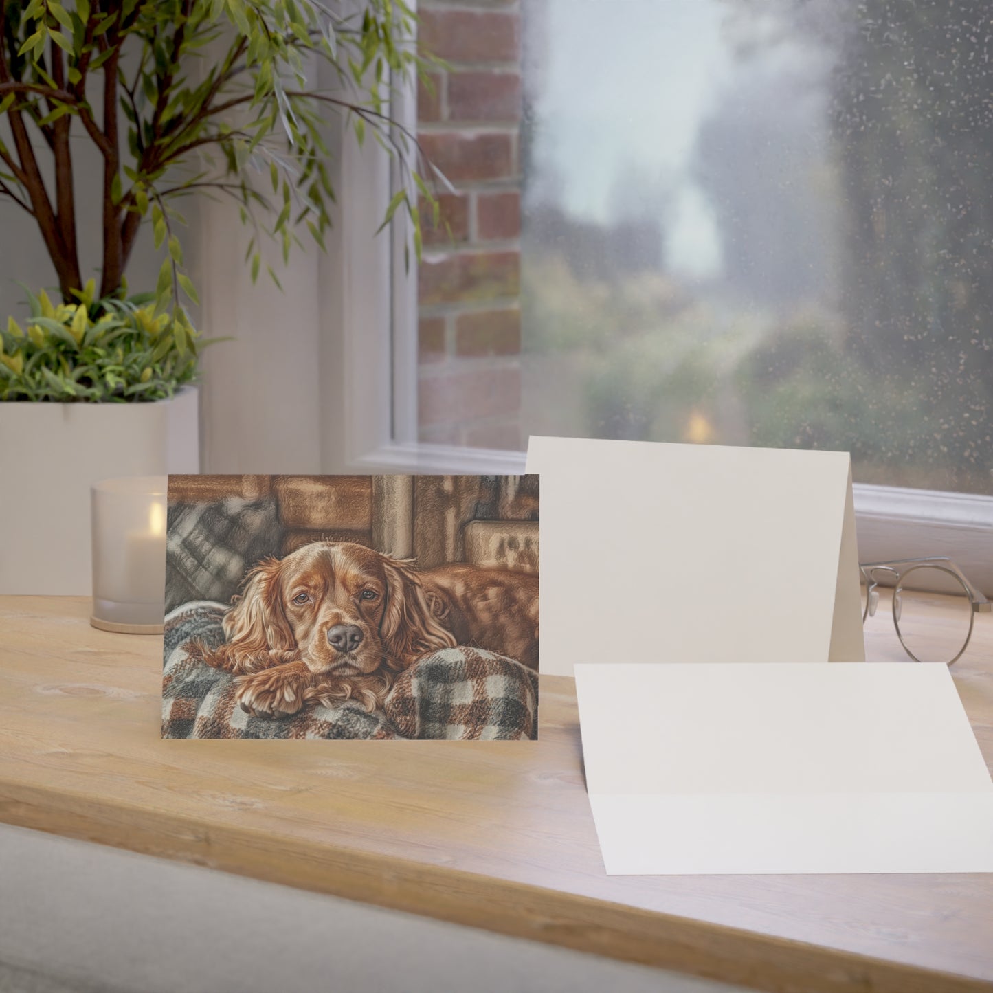 English Cocker Spaniel Greeting Cards – 5x7 Dog Breed Notecards – Set of 10, 30 or 50 with Envelopes