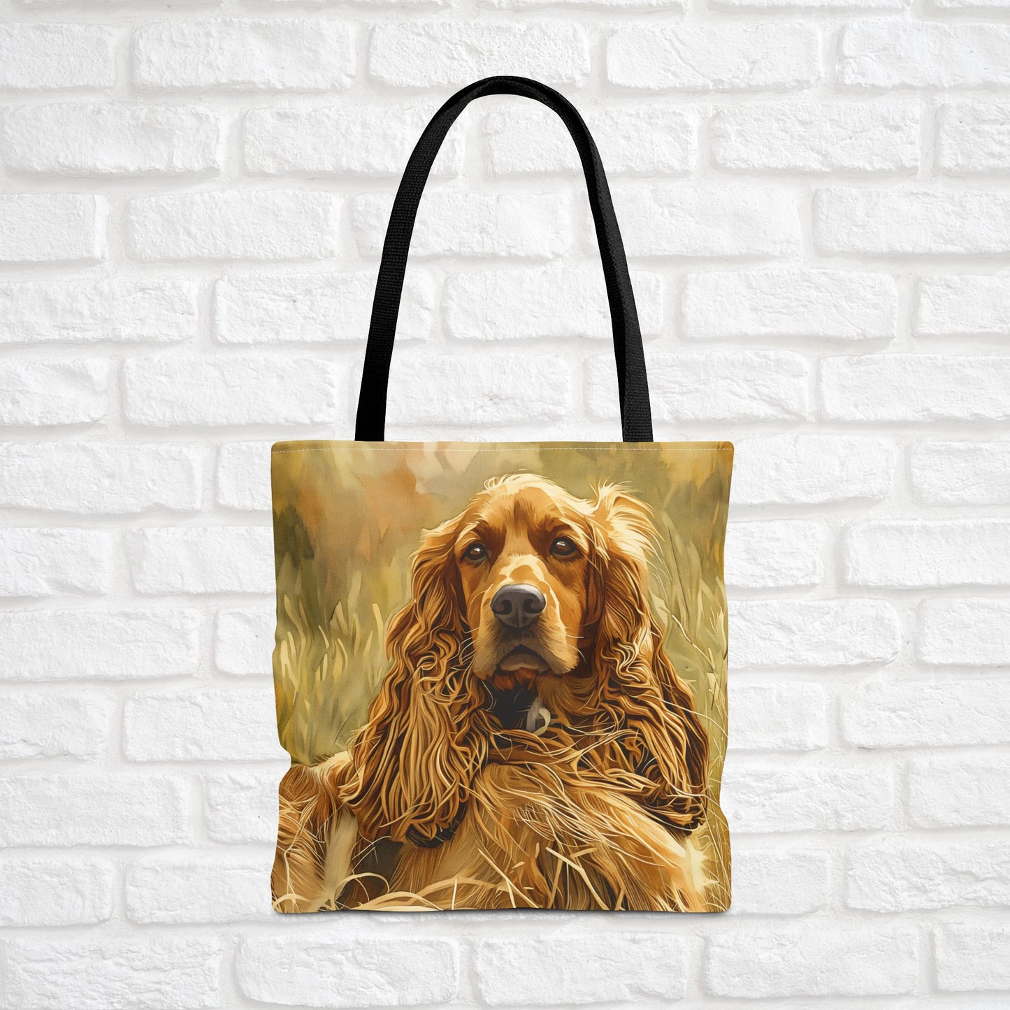 English Cocker Spaniel Tote Bag – Elegant Watercolor Dog Art – Stylish Reusable Bag