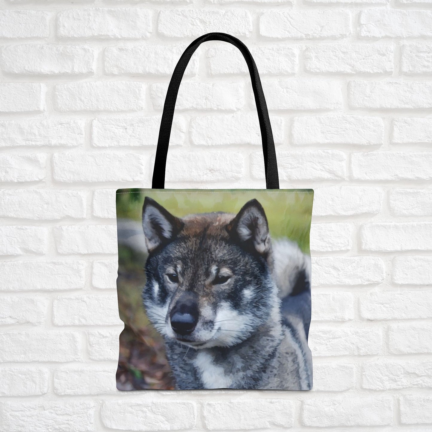 Shikoku Tote Bag – Rare Japanese Dog Lover Gift – Watercolor Shikoku Art