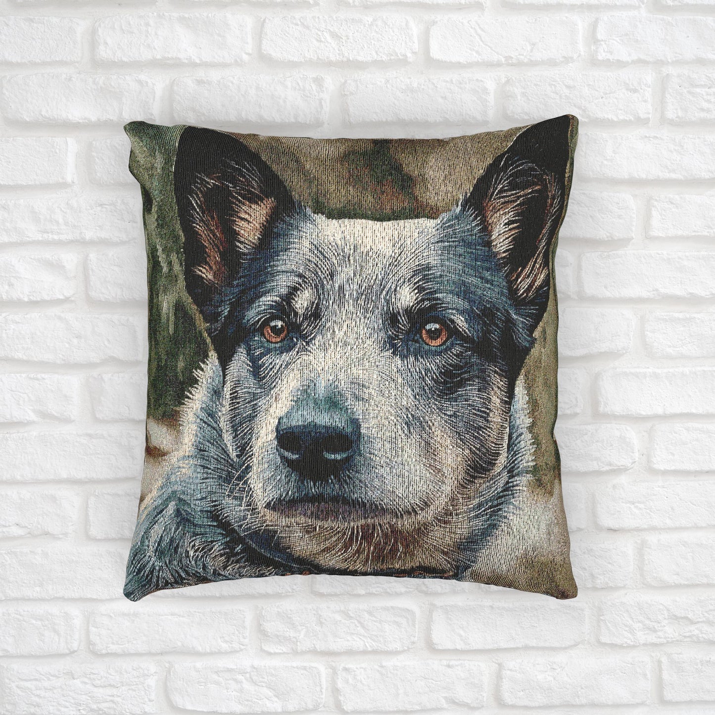 Australian Cattle Dog Woven Pillow | Blue Heeler Red Heeler Gift | Herding Dog Home Décor