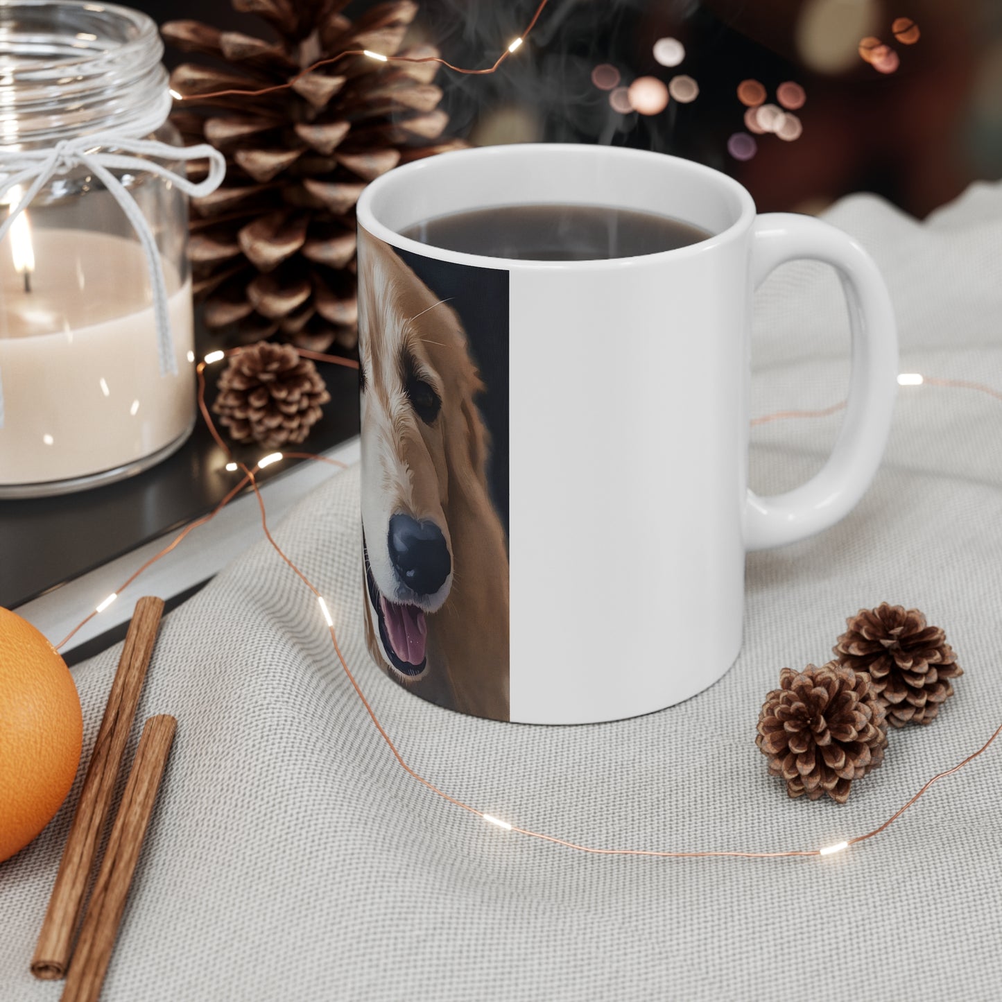 Maremma Sheepdog Coffee Mug – Loyal Guardian Gift – Watercolor Maremma Sheepdog Art