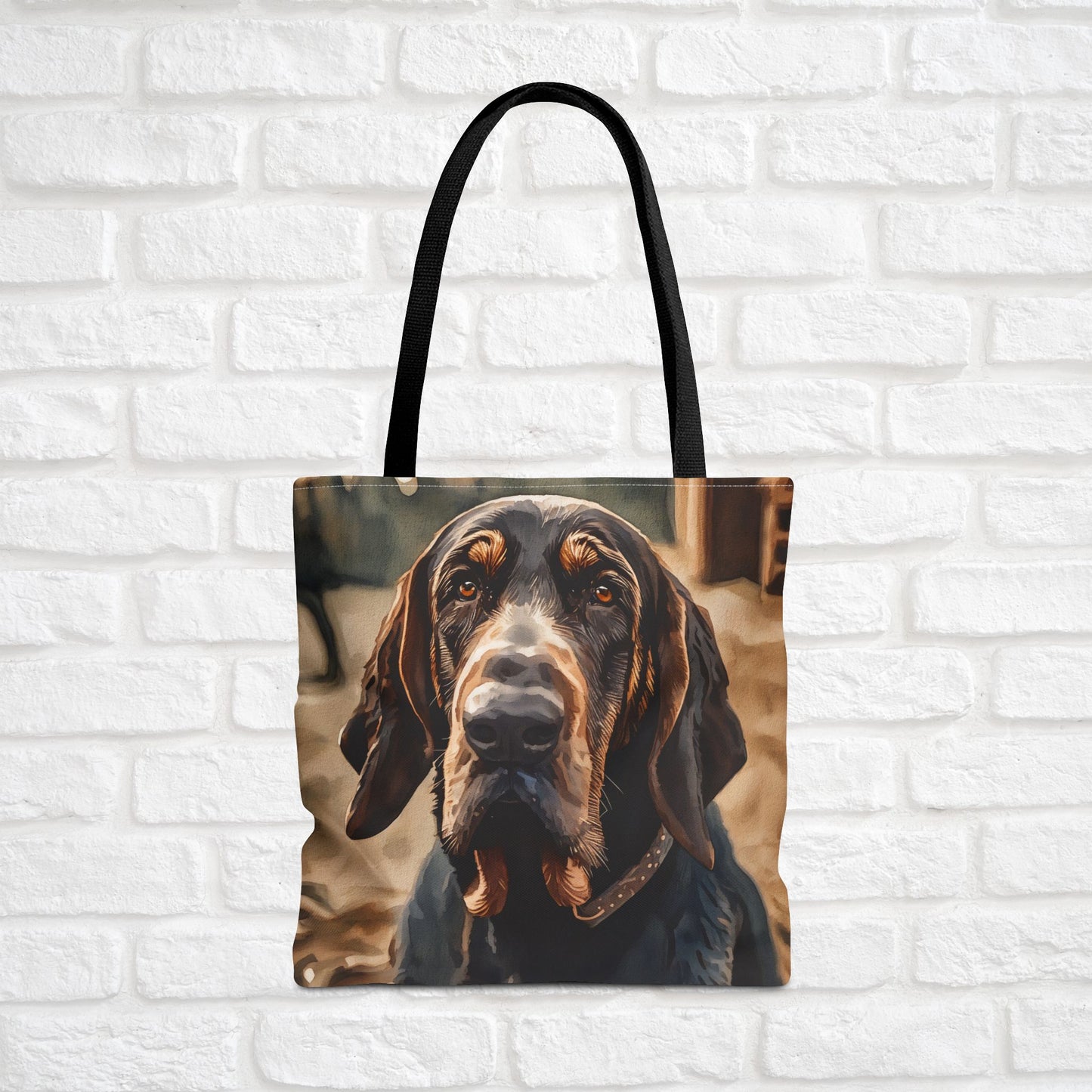 Bloodhound Tote Bag | Dog Lover Gift | Spacious Reusable Bag with Noble Bloodhound Art