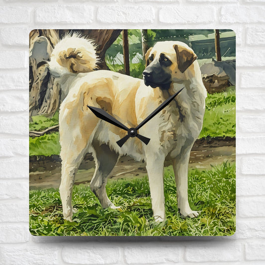 Kangal Shepherd Dog Acrylic Wall Clock – Powerful & Protective Dog Lover Home Décor
