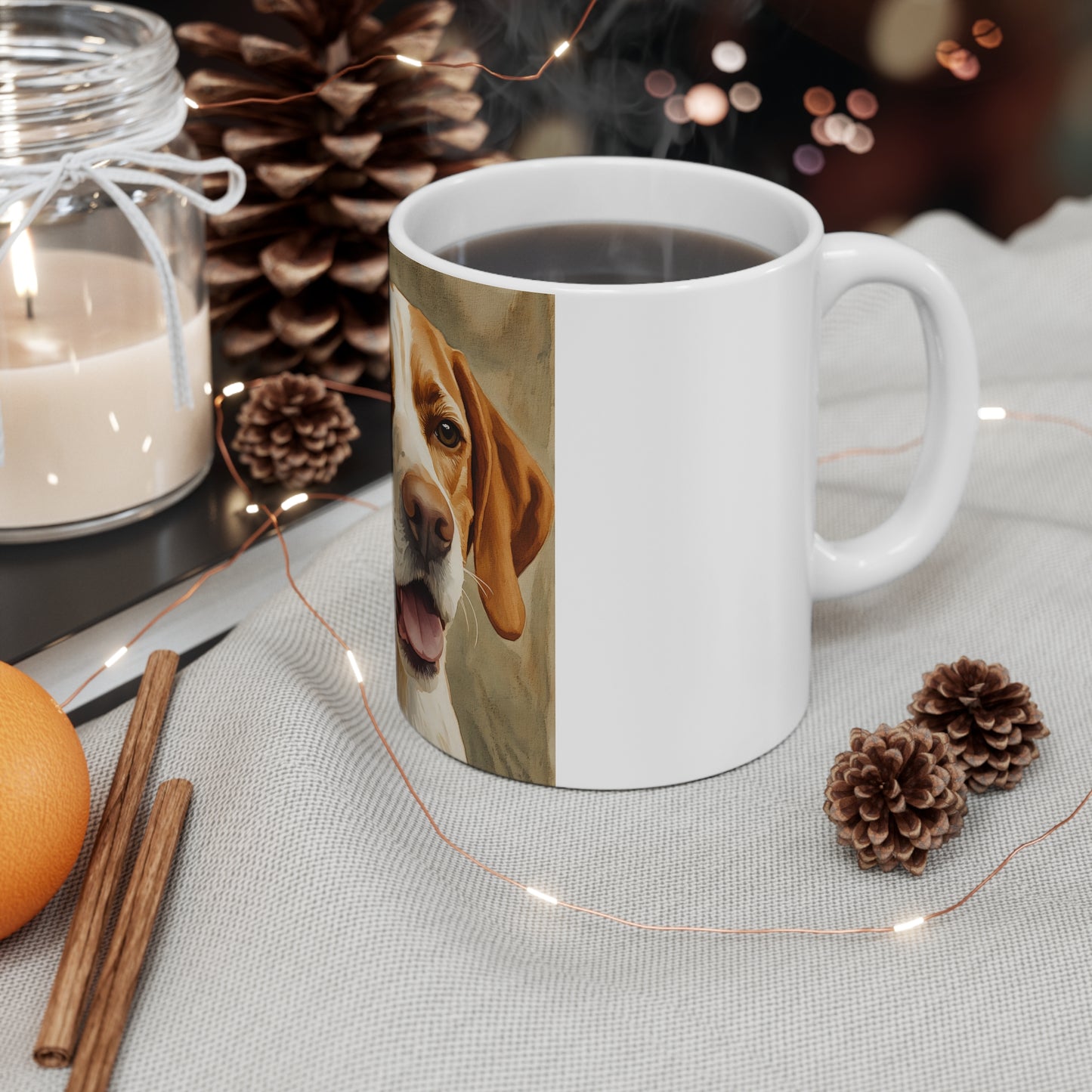 Pointer Coffee Mug – Elegant Dog Lover Gift – Watercolor Pointer Art