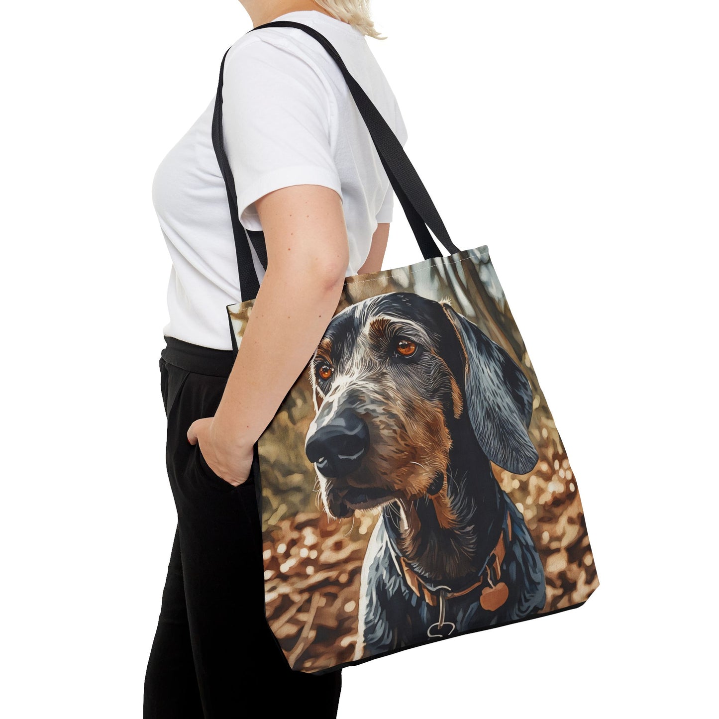 Bluetick Coonhound Tote Bag | Dog Lover Gift | Stylish Reusable Bag with Bluetick Hound Art