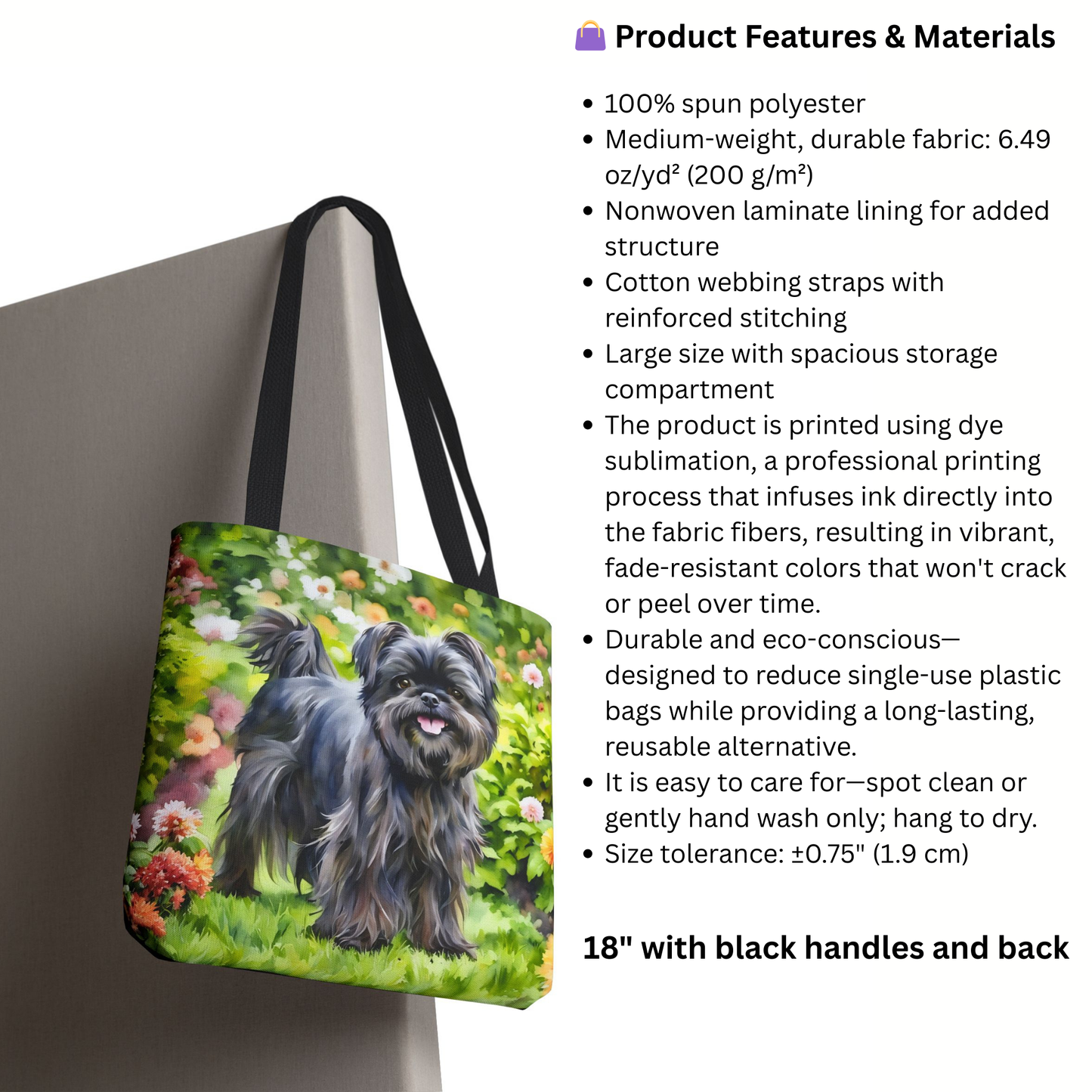 Affenpinscher Tote Bag | Funny Little Dog Lover Gift | Stylish Reusable Bag