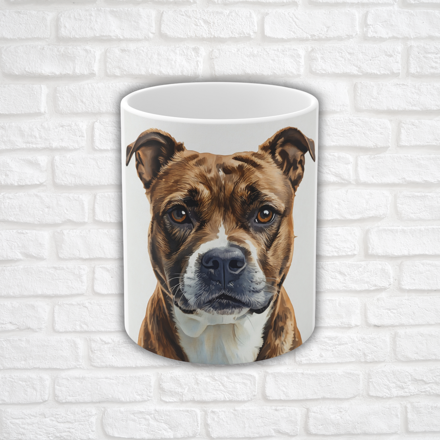 American Staffordshire Terrier Coffee Mug | AmStaff Dog Lover Gift | Watercolor Breed Art